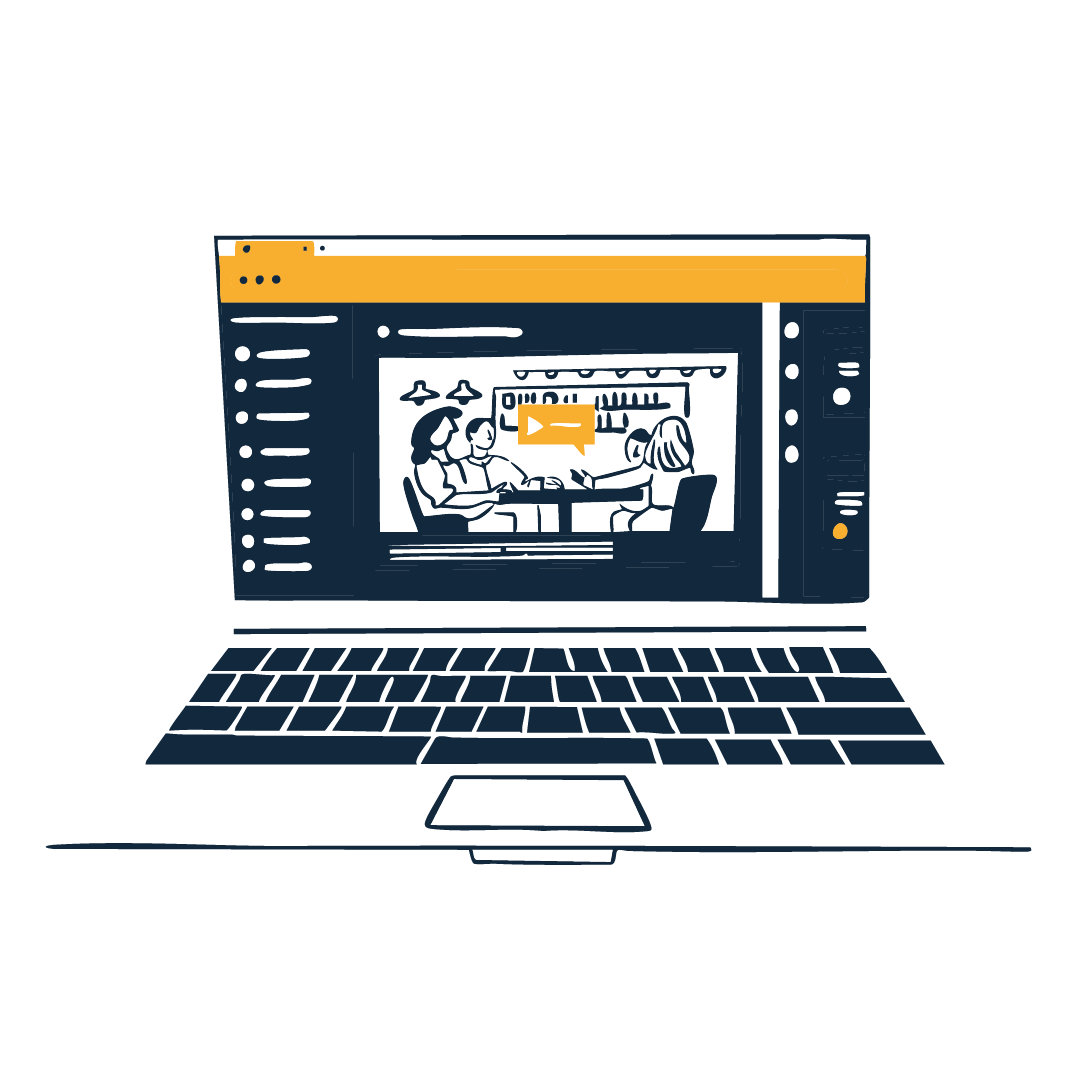 An illustration of a laptop.