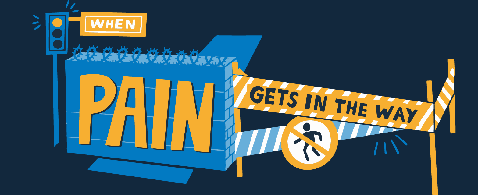 Logo for When Pain Gets in the Way.