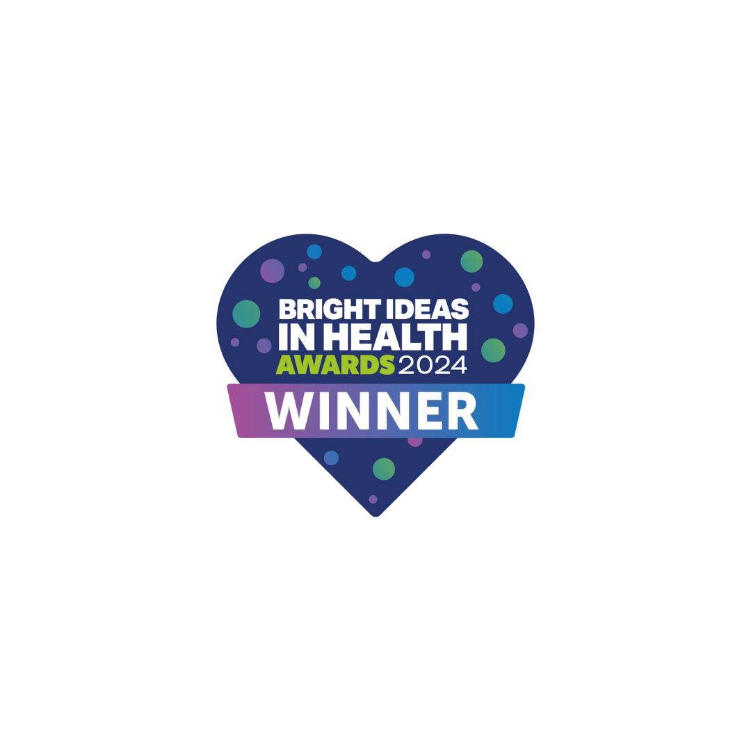 Bright Ideas in Health Awards 2024 winner logo.