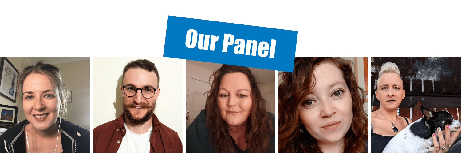 Photographs of panel members: Felicity Thow, Jamie Watson, Kathleen Wotton, Genna Rigby and Petra Douglas.