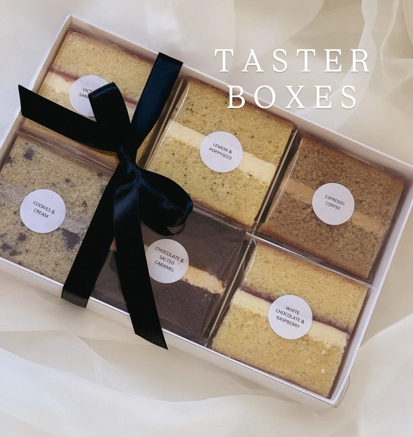 It&rsquo;s that time again&hellip;TASTER BOX season is here! 

For all those already booked with me, wanting to try my cake first or just want some delicious cake slices as a treat then this is for you.  My latest batches of postal taster boxes are l