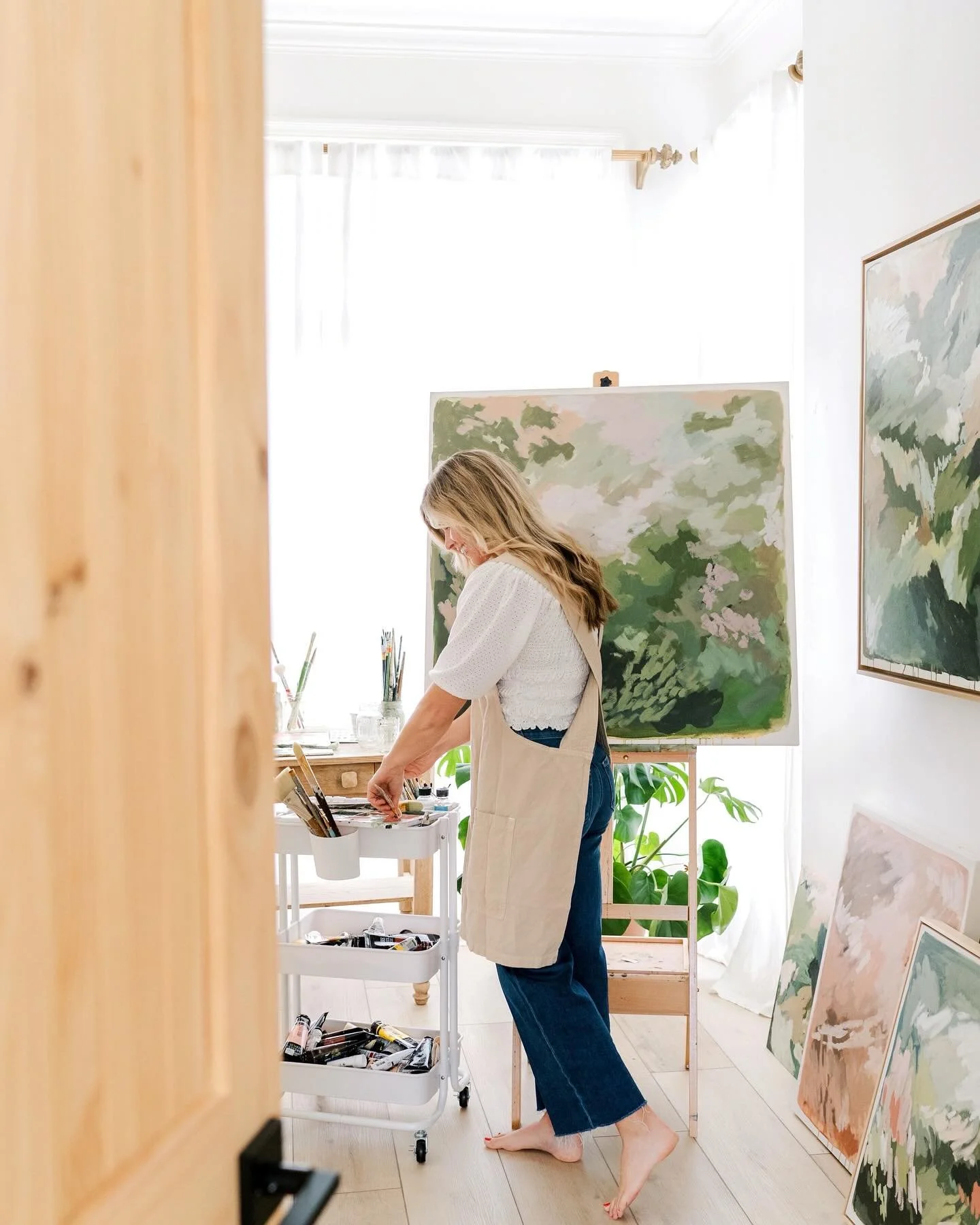 Do you have a place or activity where you feel truly alive and are able to cast aside the worries of the world? For me, it&rsquo;s this place right here. A space that allows me to find beauty, presence and joy with each intuitive brushstroke. Often, 