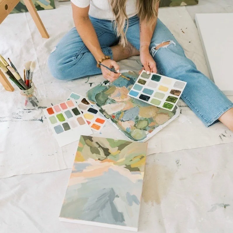 Today is a computer - admin day, but oh these paint swatches are calling my name so loudly!! But an admin day means that new works will be available on my website SOON!