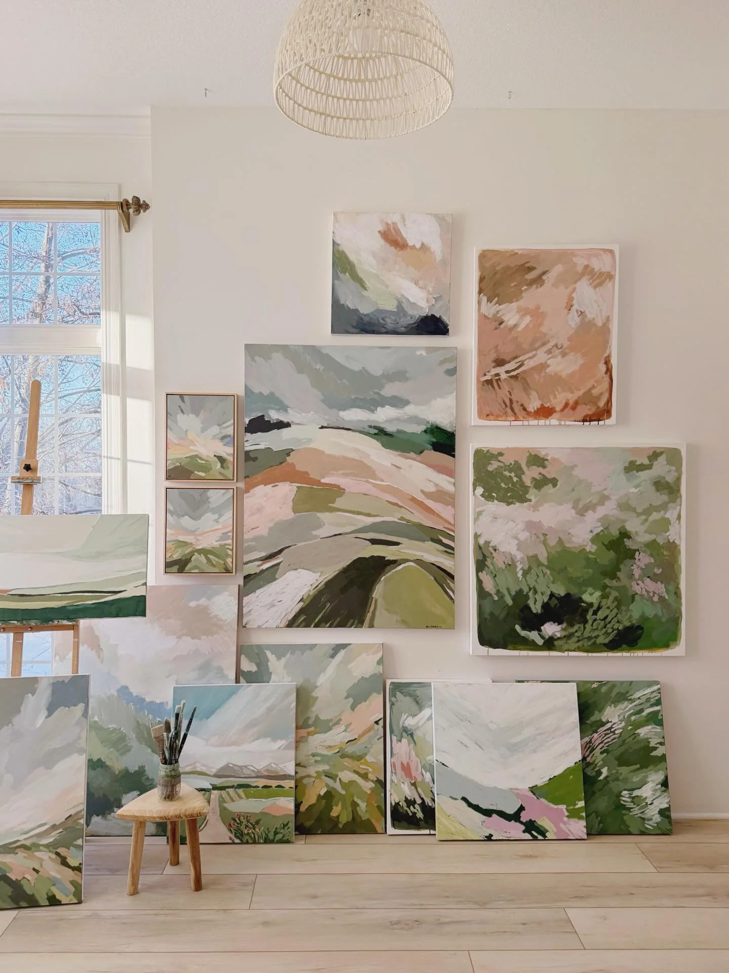 BIG NEWS! 📣 

Over the past few years, this studio has held hundreds of hours of painting &mdash; experiments, breakthroughs, and many pieces that still haven&rsquo;t found their homes.

This fall our family will be moving (we are building a home!!)