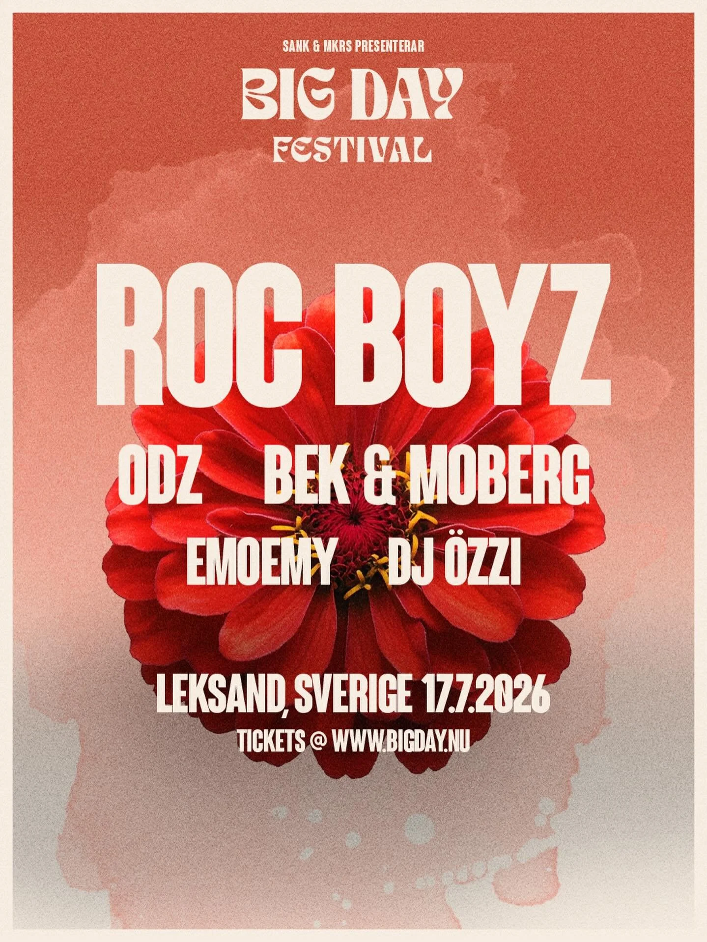 LINEUP COMPLETE!✅
S&auml;kra din biljett till Big Day Festival Leksand 17 juli p&aring; www.bigday.nu