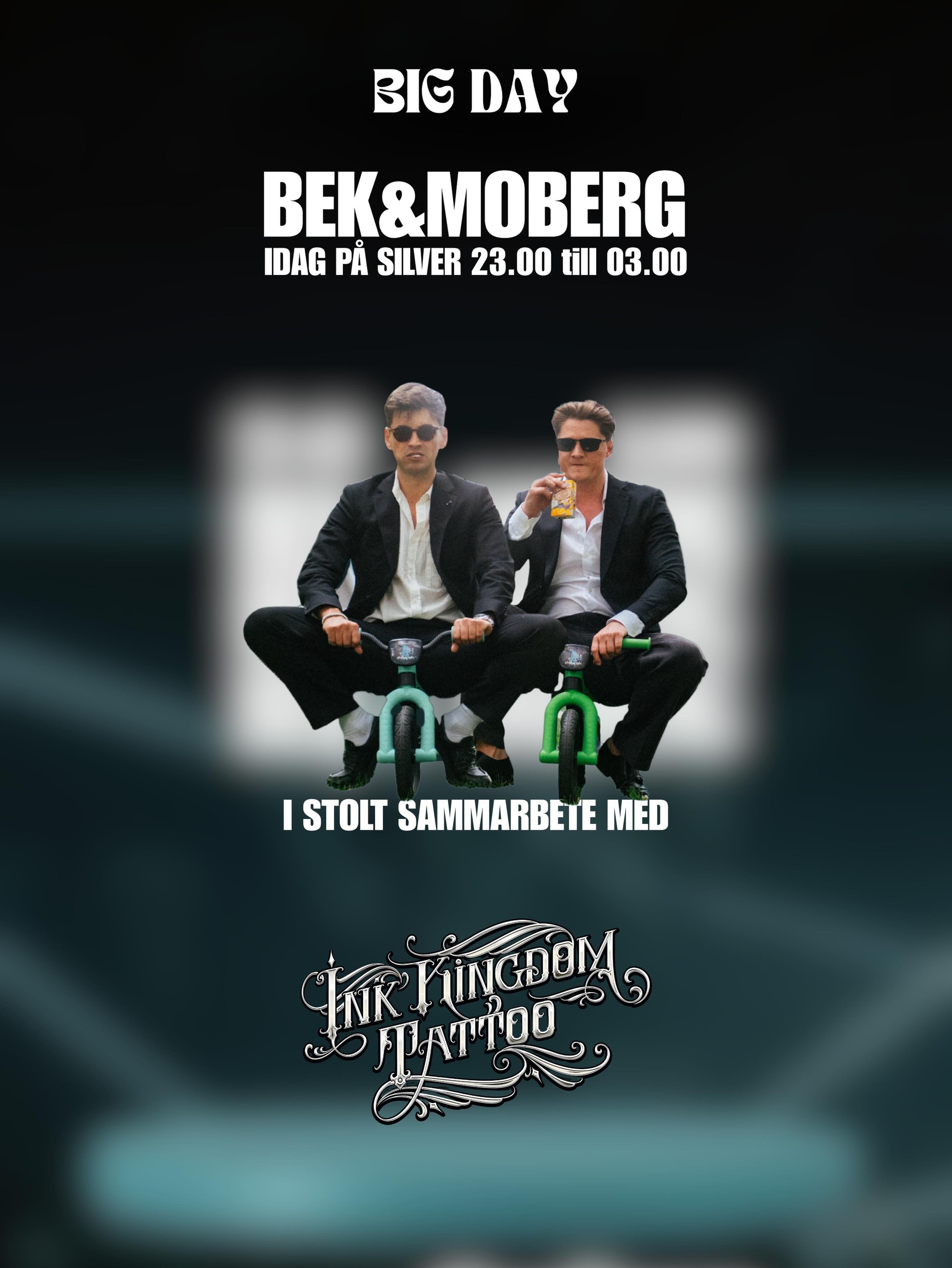 Vi presenterar stolt @inkkingdomtattoo som partner till v&aring;r show p&aring; Sliver ikv&auml;ll! Alla g&auml;ster kommer kunna tatuera sig p&aring; plats. 

D&ouml;rrarna &ouml;ppnar kl 23!🔥

Biljetter p&aring; www.bigday.nu
