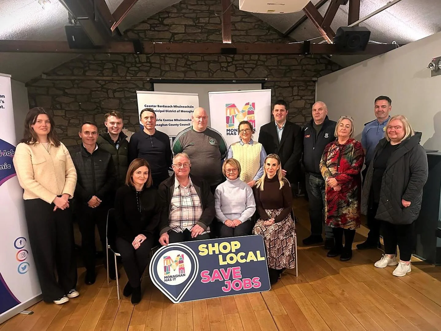 ✅ Monaghan Town Team AGM Update

Thank you to everyone who joined us at the Market House for our AGM! We reflected on a fantastic year of achievements, including the success of the Monaghan Town Voucher and the Town Centre First Plan and even welcome