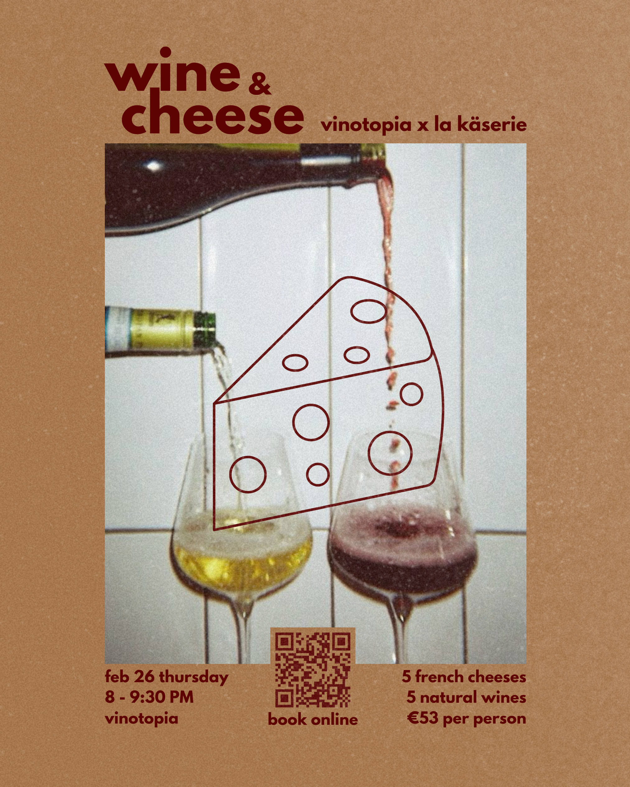 Wine & Cheese Tasting - Thursday 26.02.26