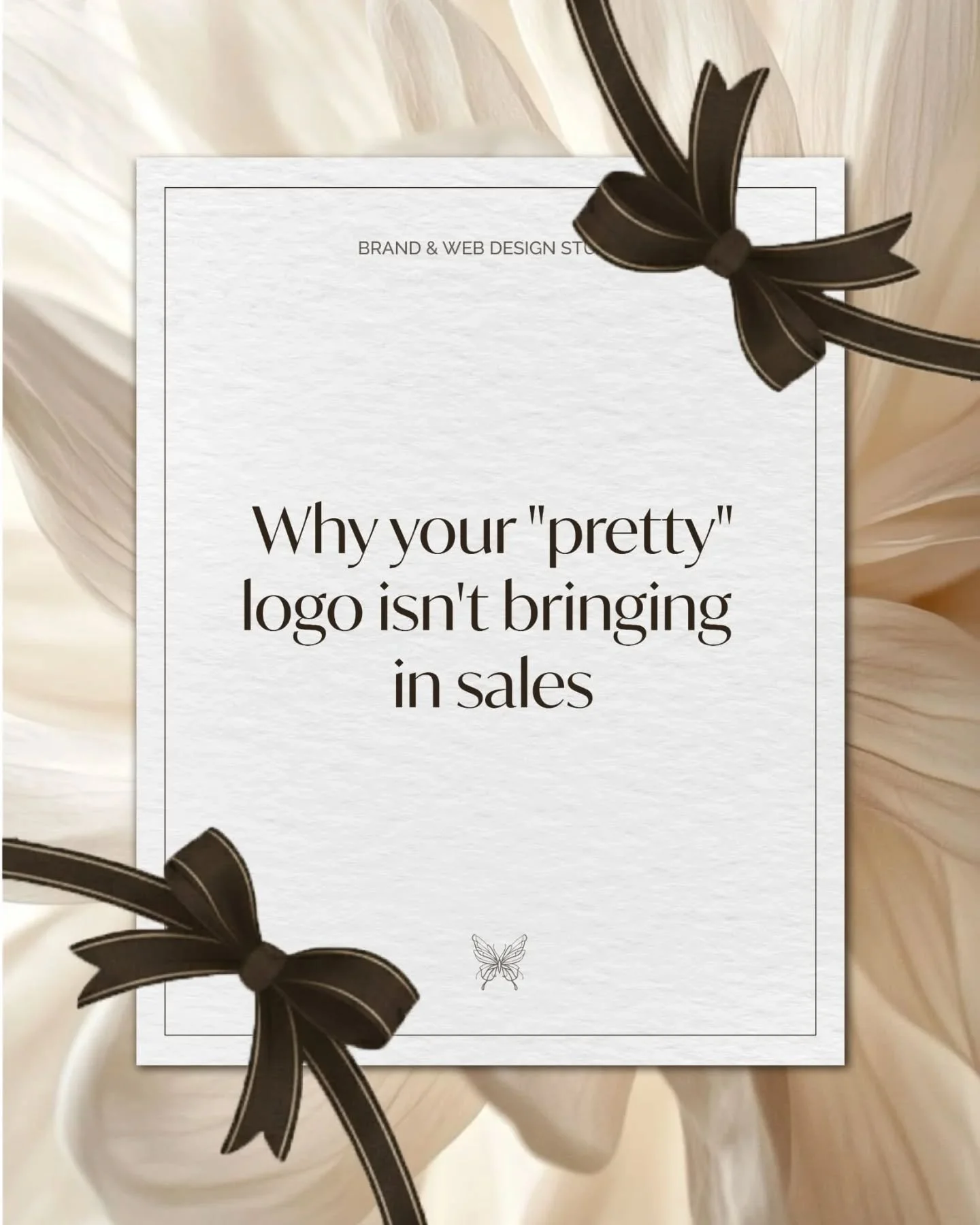 I&rsquo;m more interested in your conversion rate than in winning a beauty contest for your logo.

Don't get me wrong&mdash;I love aesthetics. But in business, beauty without purpose is a missed opportunity. Your branding should be doing the heavy li