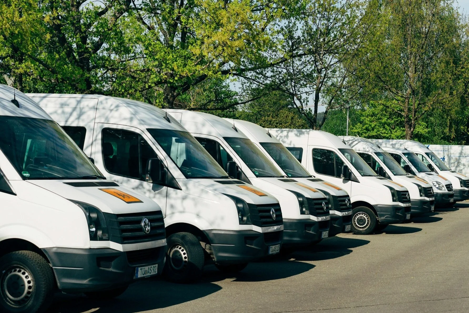 Transport Van Partners waiting in a car park