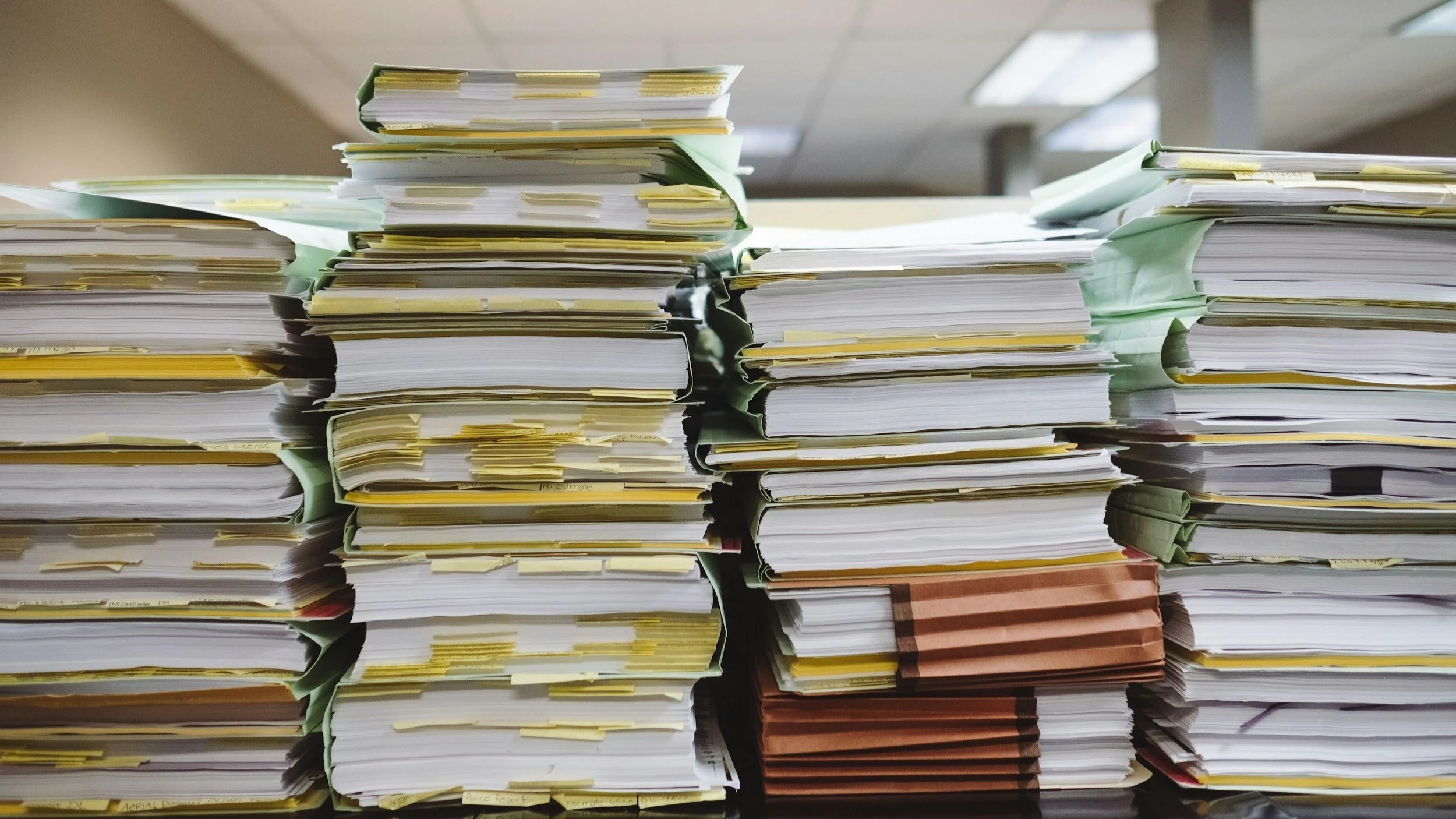 pile of export documentation that could be avoided by working with Border Bridge Export