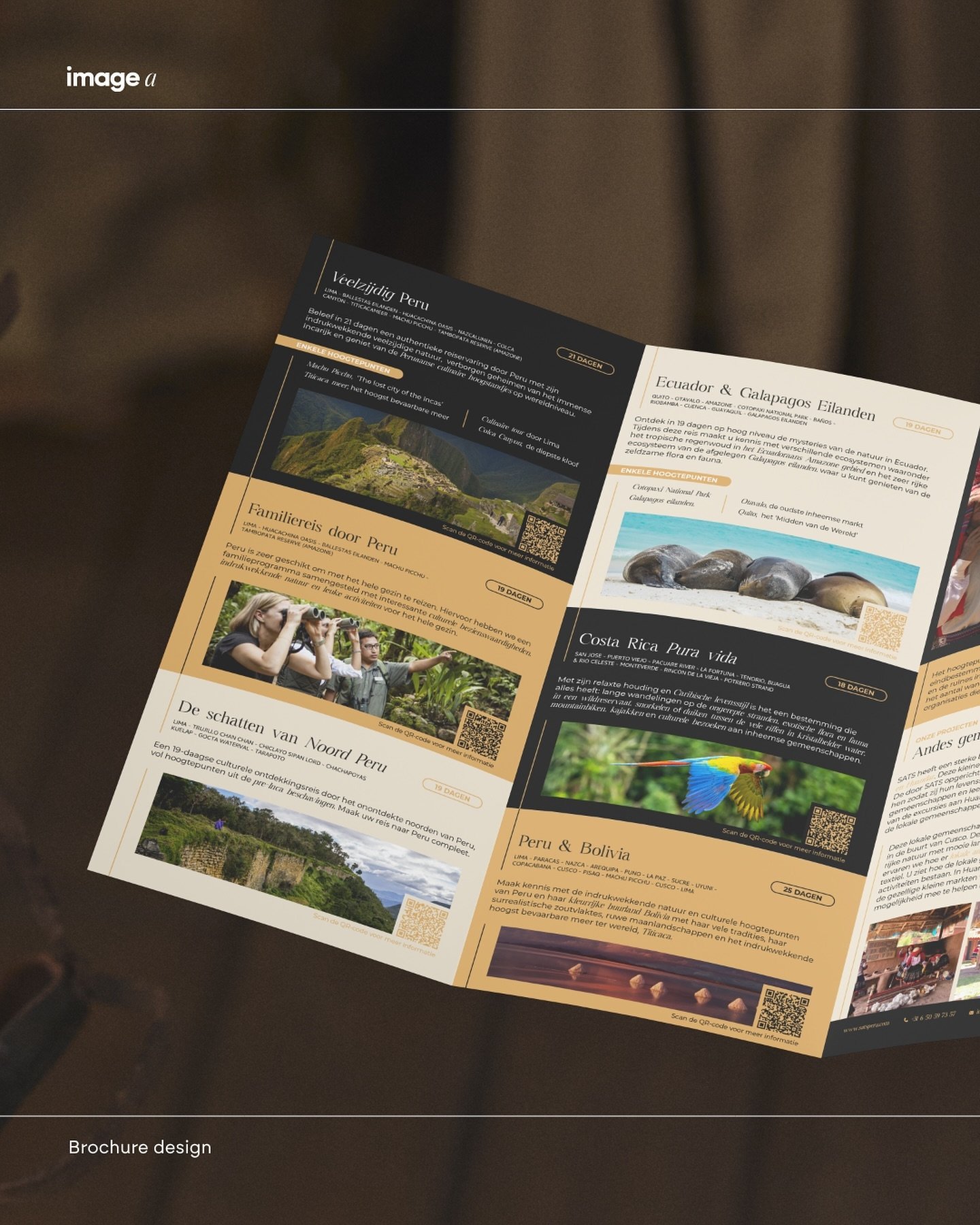 Ontdek de magie van Latijns-Amerika met deze prachtige brochure! 📗

Ik heb met veel plezier deze brochure ontworpen voor SATS Travel, d&eacute; specialist in luxe reizen naar deze adembenemende gebieden. ✈️

Blader door de brochure en laat je inspir