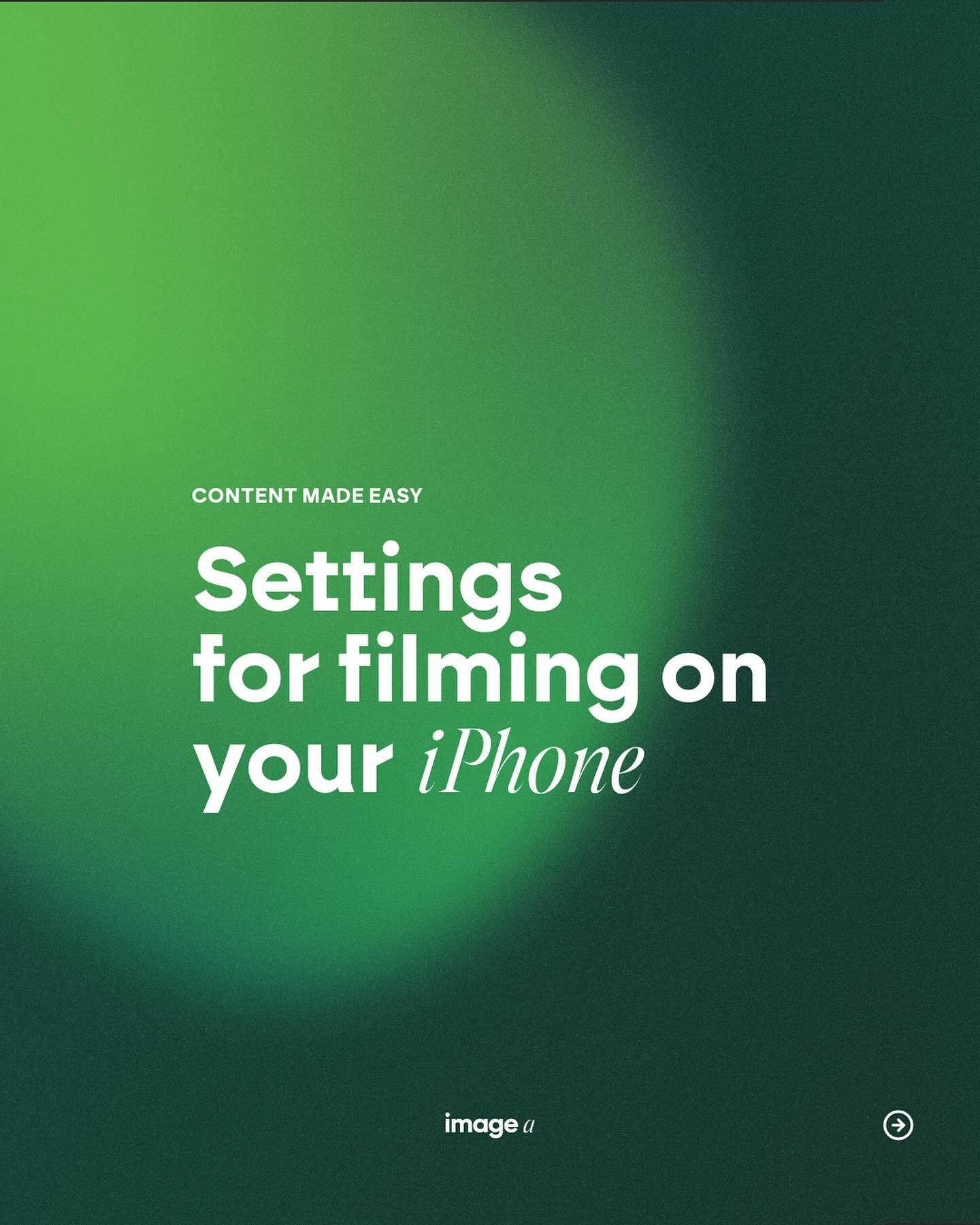 SWIPE and SAVE om mijn tips te lezen over hoe je het beste video&rsquo;s kunt maken met je iPhone camera 📽️🎞️#contentcreation #graphicdesigner
