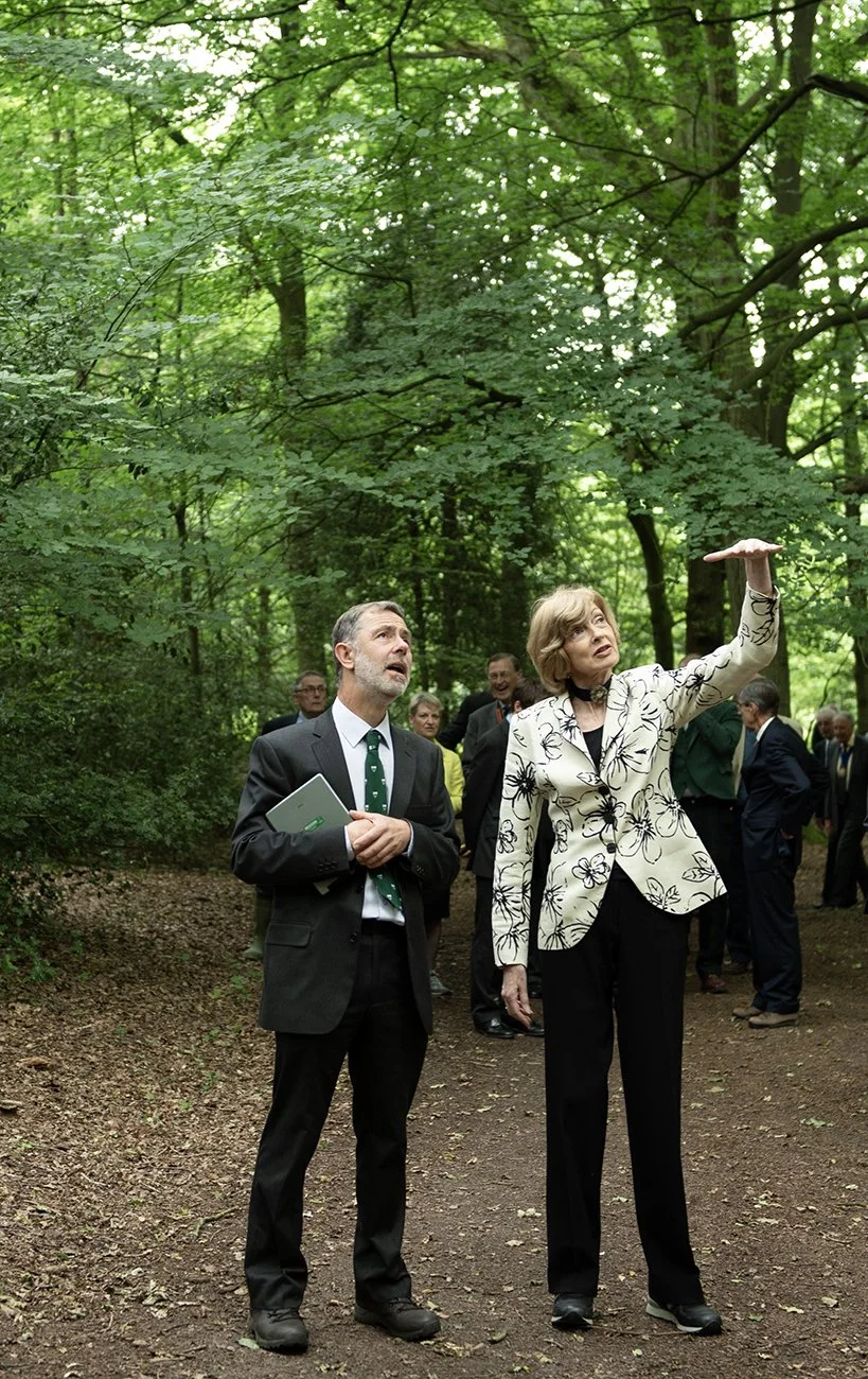 Lord Mayor Fiona Woolfe visits Burma Woods in the care of the City of London.