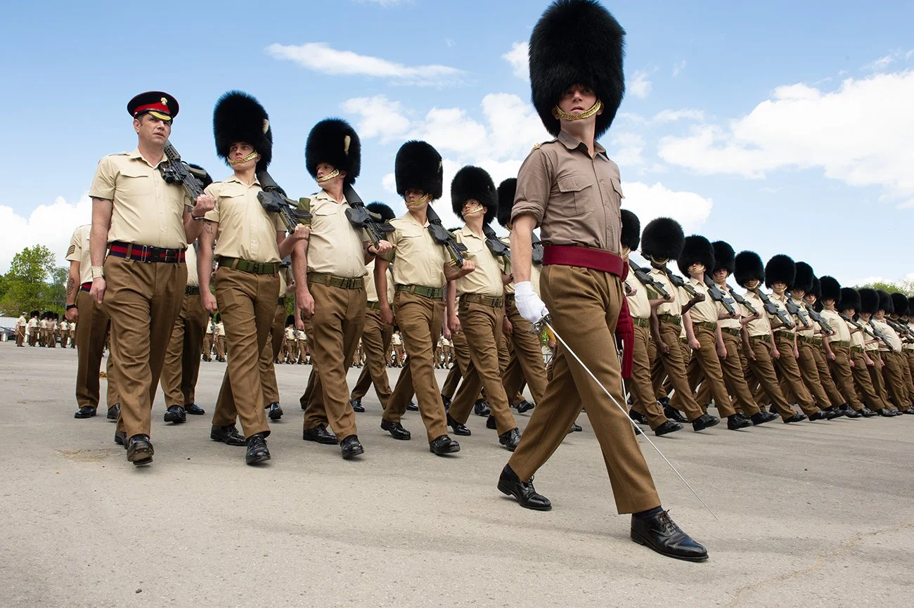 Grenadier Guards slow march around the square