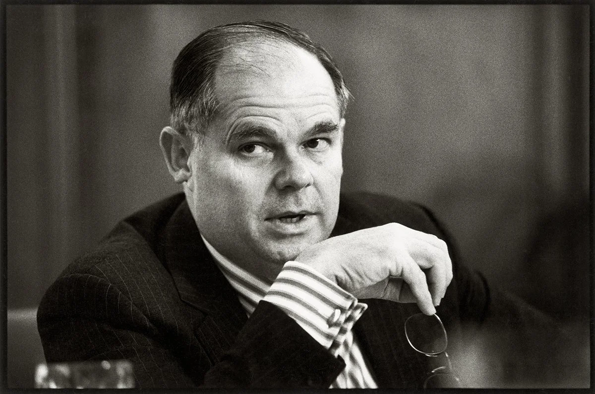 Members of the board of Burtons, the tailor,  photographed during a meeting. I like this set of pictures as the are 'real'. These people are not actors pretending to discuss serious issues