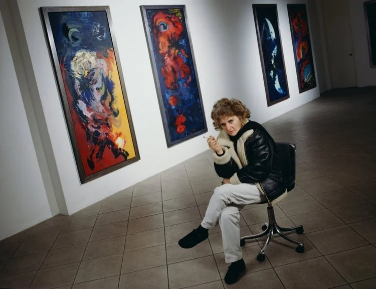 Maggie Hambling in Cork Street Galleries