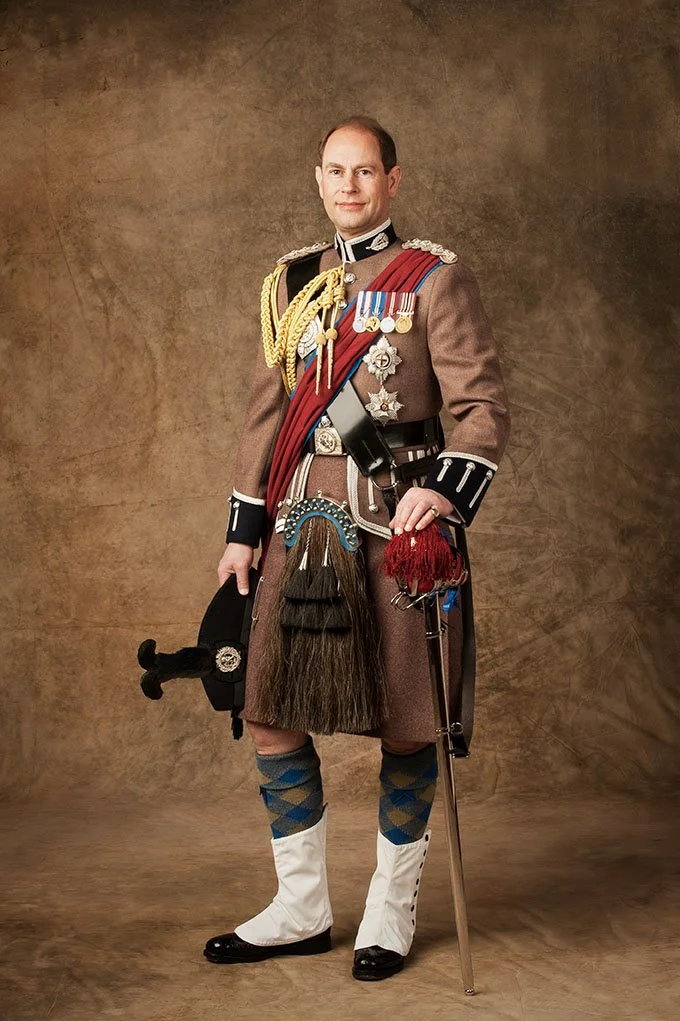 
Prince Edward as Colonel of the London Scots