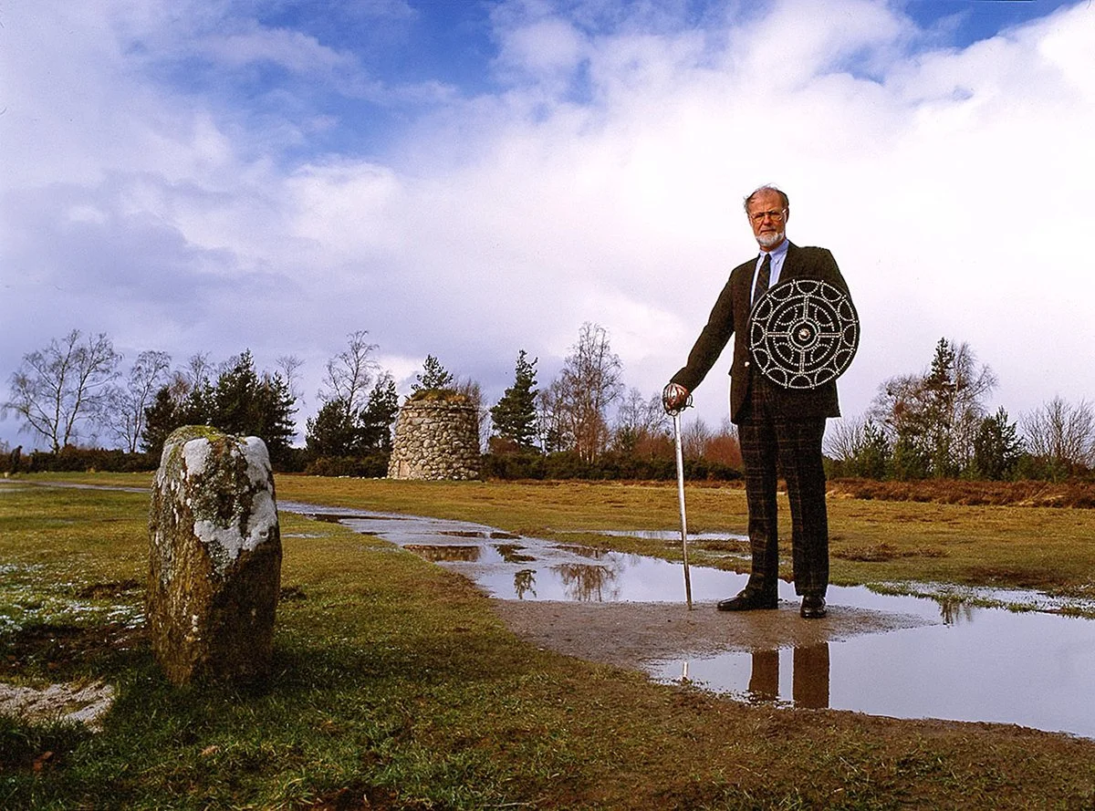 The Director of the National Trust for Scotland on site of the the Battle of Culloden. 