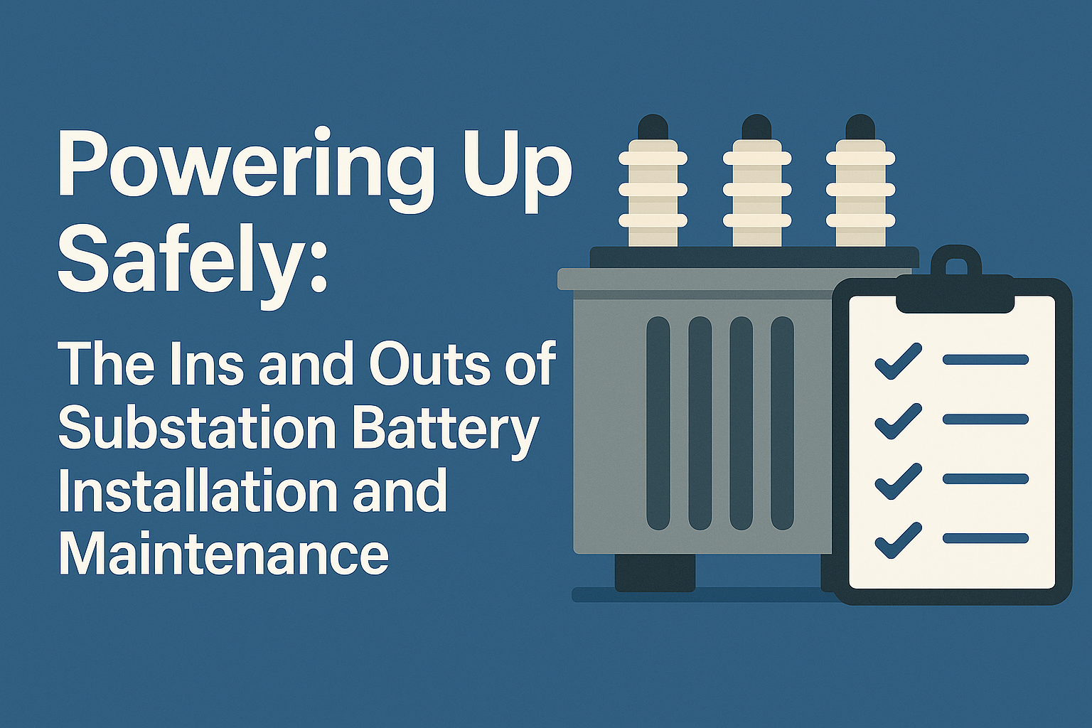 Powering Up Safely: The Ins and Outs of Substation Battery Installation and Maintenance