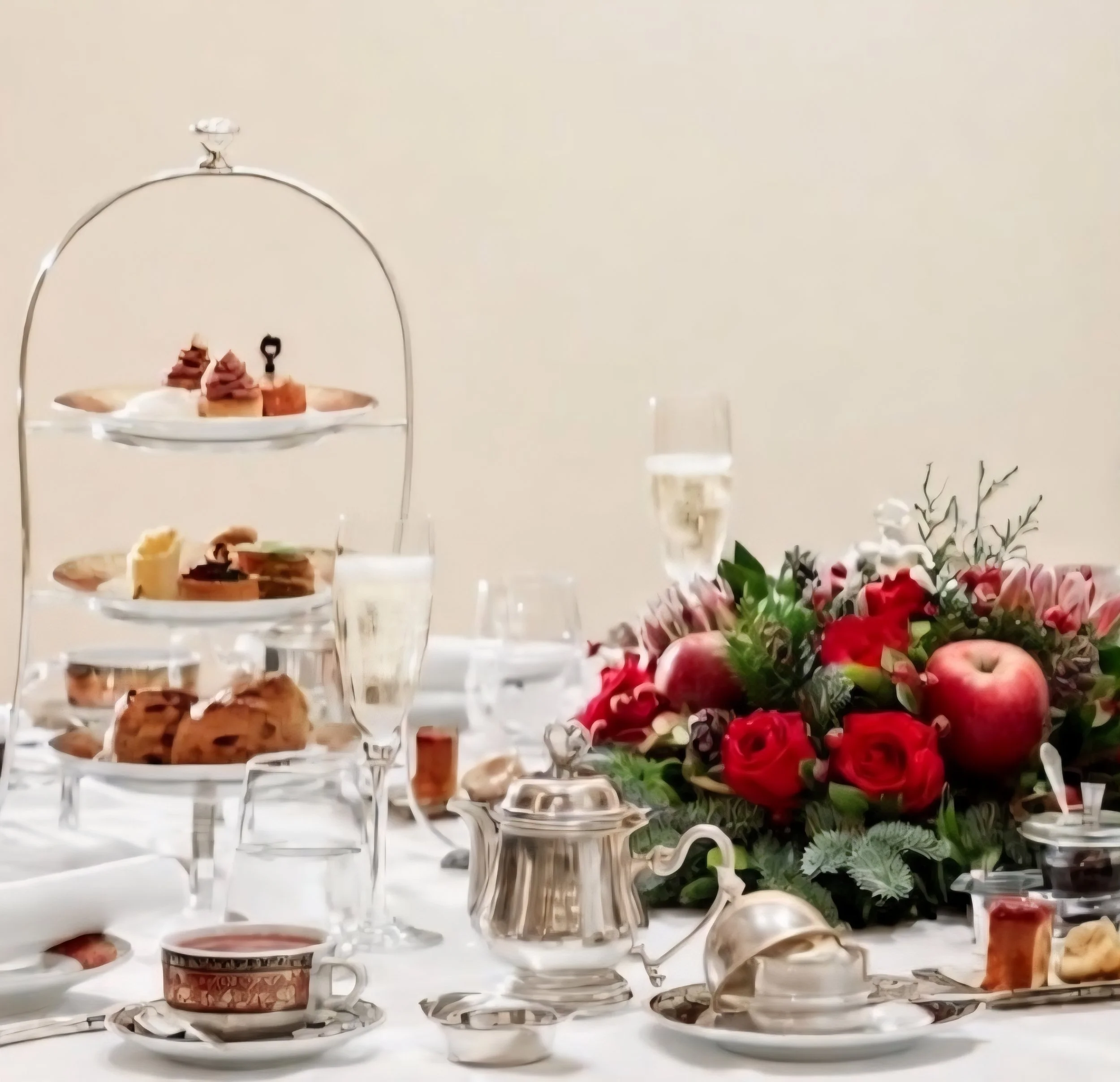 Festive Christmas Table Centre Arrangement &amp; Afternoon Tea Workshop