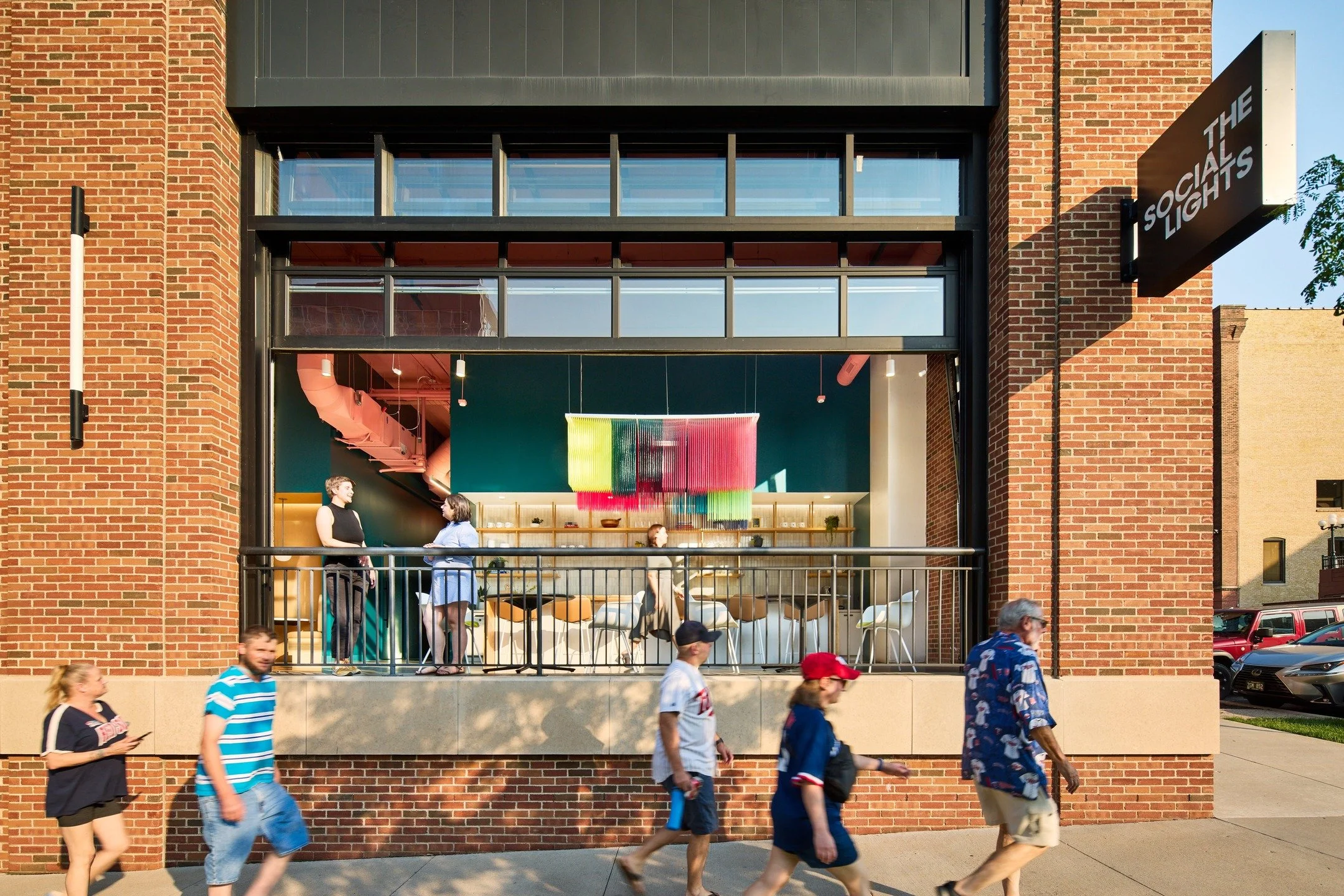 Bringing it back to this photoshoot in the peak of the summer. 

Whether it's snowing or sunny, this space has the most magical view with its large windows and functioning glass garage doors.

We were thrilled to partner with @studio__bv to create a 