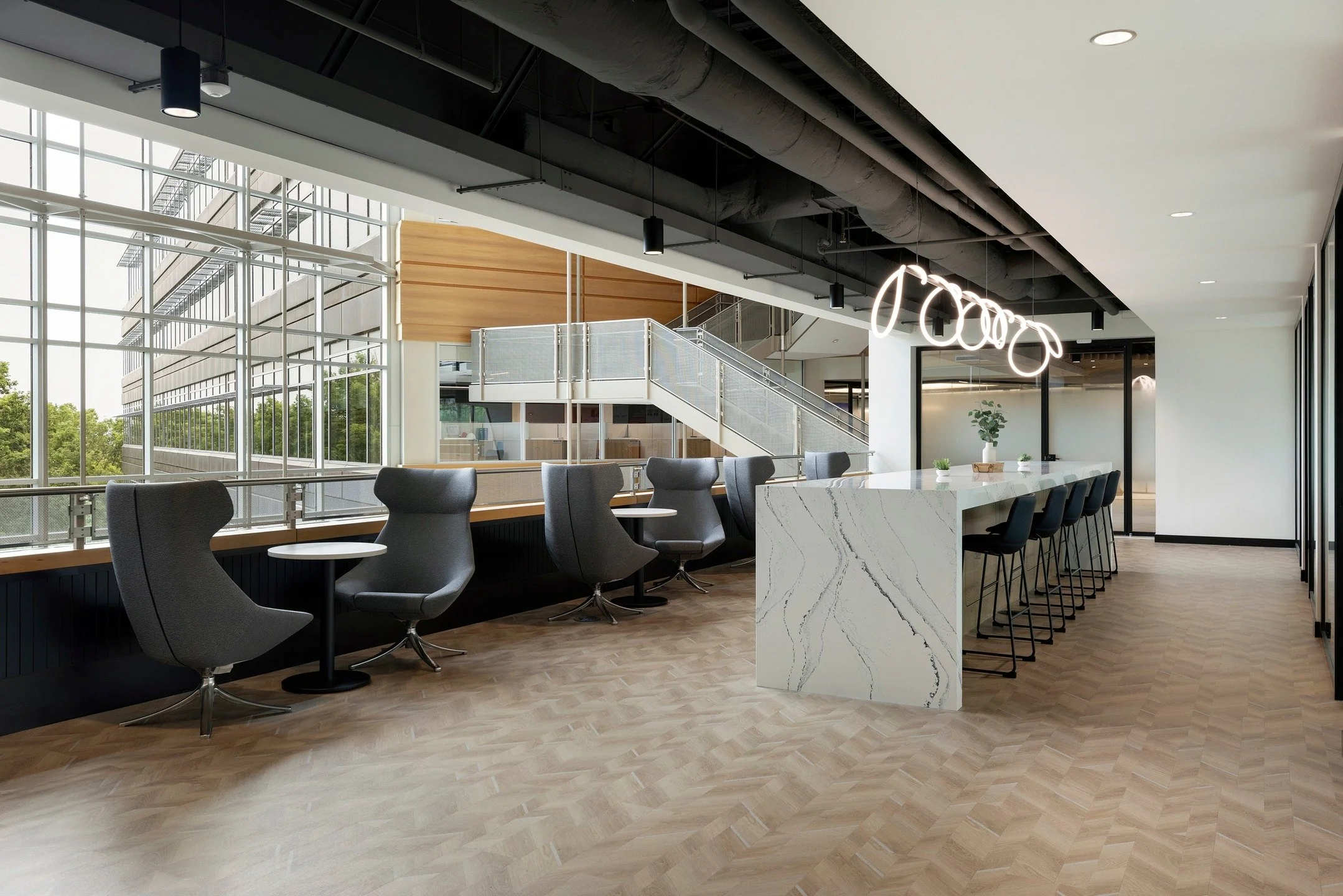 We&rsquo;ve spent months obsessing over these two floors, so @tkda1910 can spend years enjoying them. 

Between the high-end finishes and incredible views, we couldn't have asked for a better spot to work the last couple of months.

Huge thanks to @p