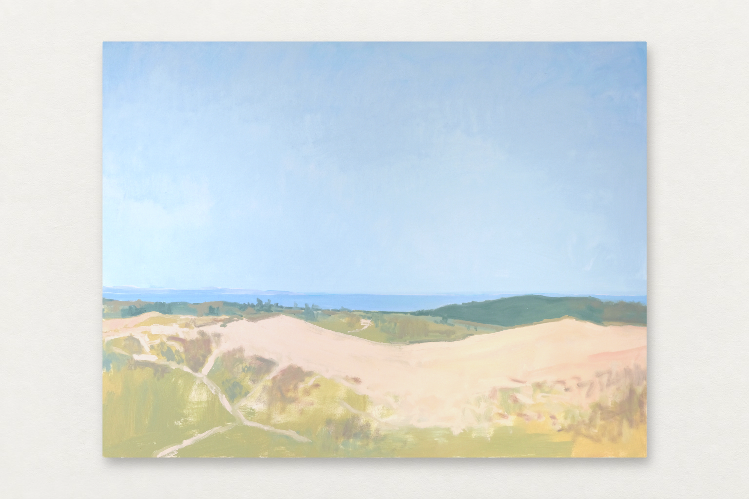 Richard Kooyman
  Sleeping Bear Dune , 2024
   Oil on canvas
  40 by 52 inches
  $8000  