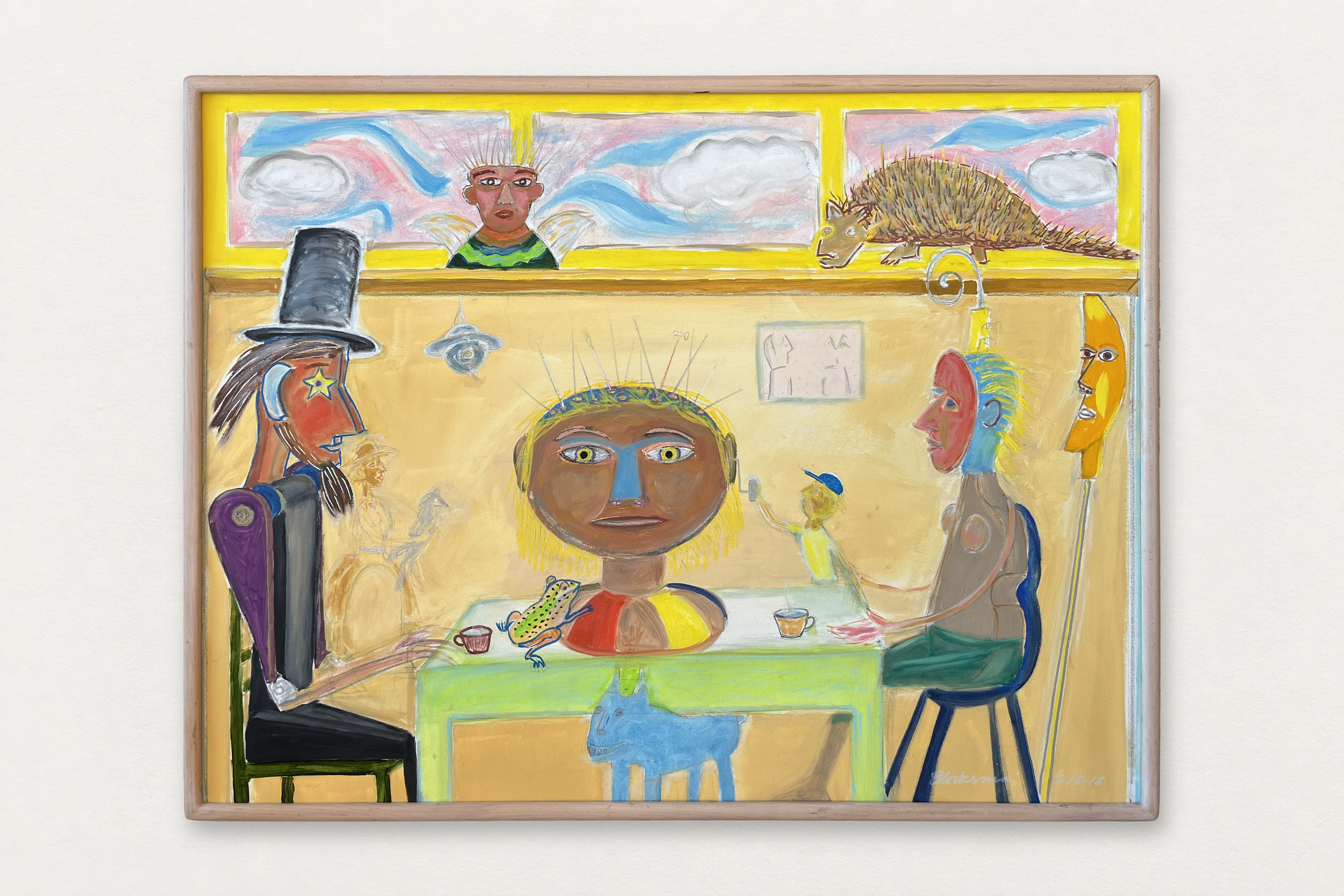 Dewey Blocksma
  Coffee Break 
   Oil on canvas 
  30 by 40 inches
 SOLD  