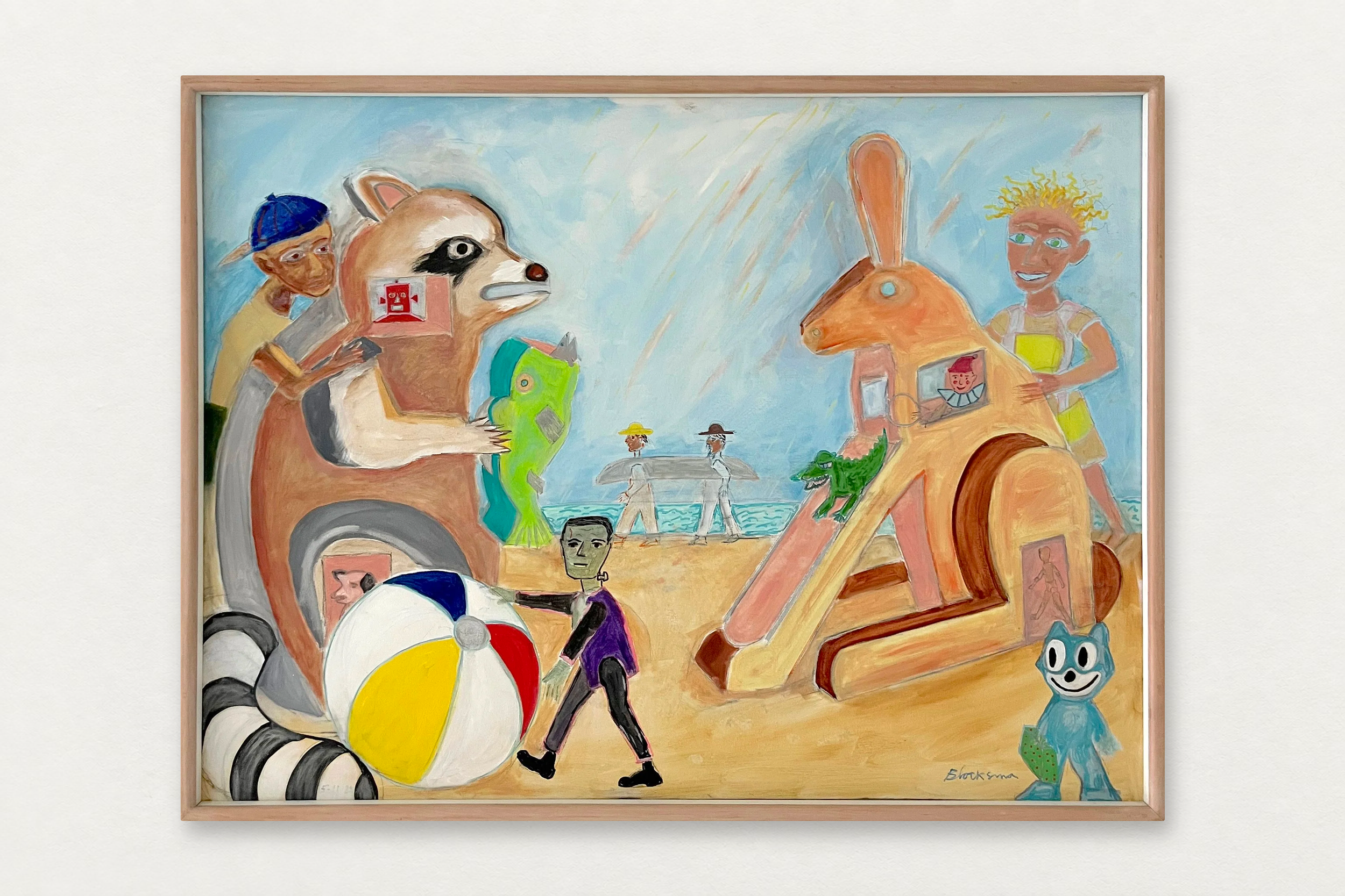 Dewey Blocksma
  At the Beach 
   Oil on canvas 
  30 by 40 inches
  $3600  