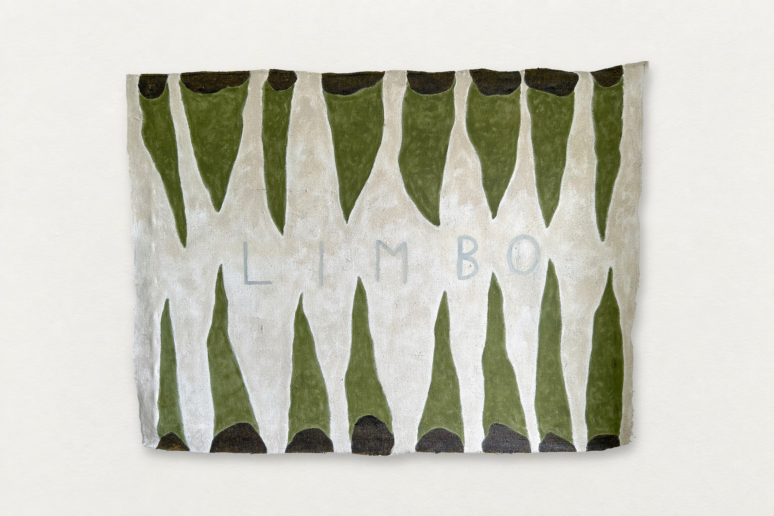Jesse Hickman
  Limbo , 2026
   Paint on Burlap
  40 by 53 inches
  $2800  
