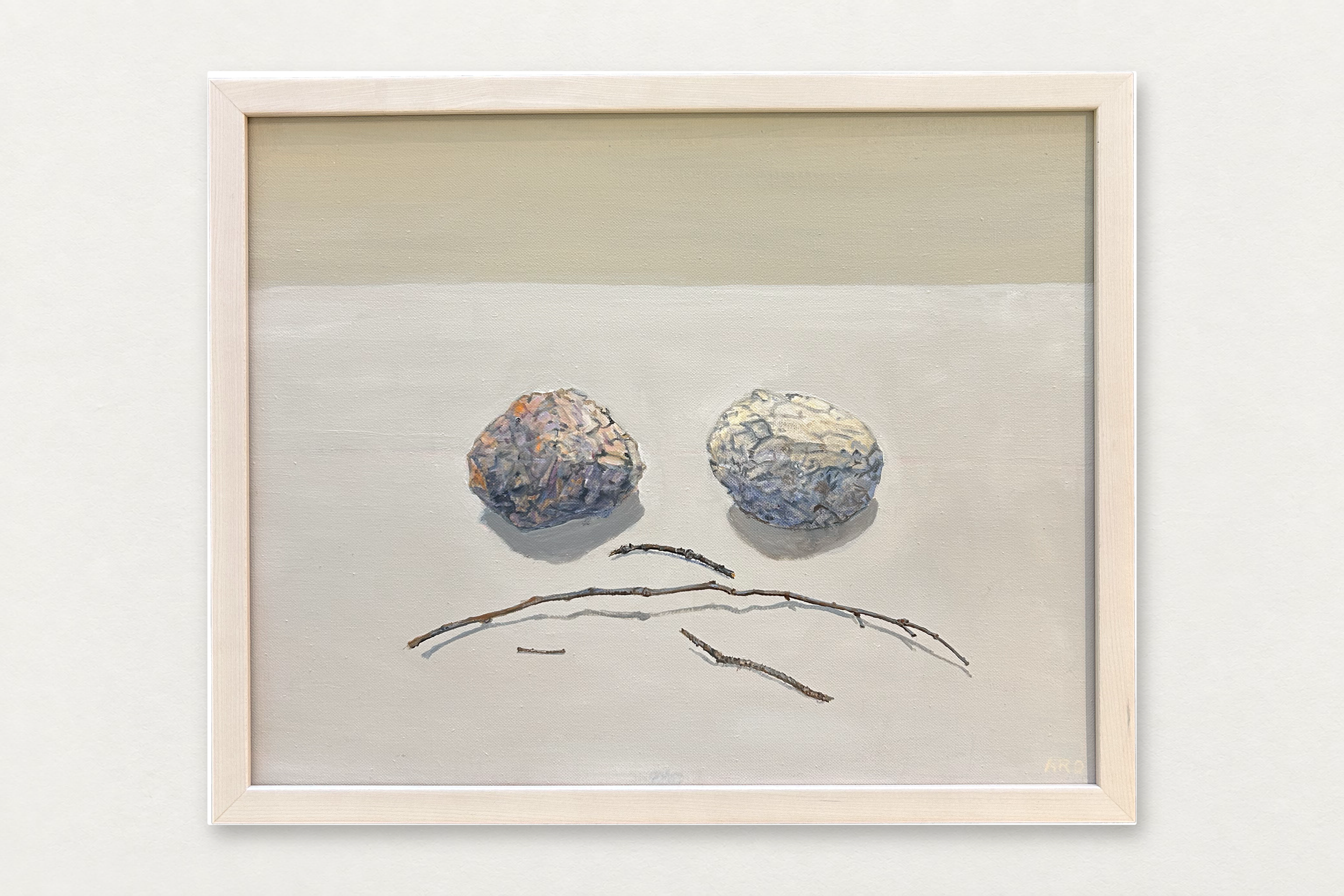 Mary Aro
  Two Rocks 
   Oil on canvas
  16 by 20 inches
  SOLD  