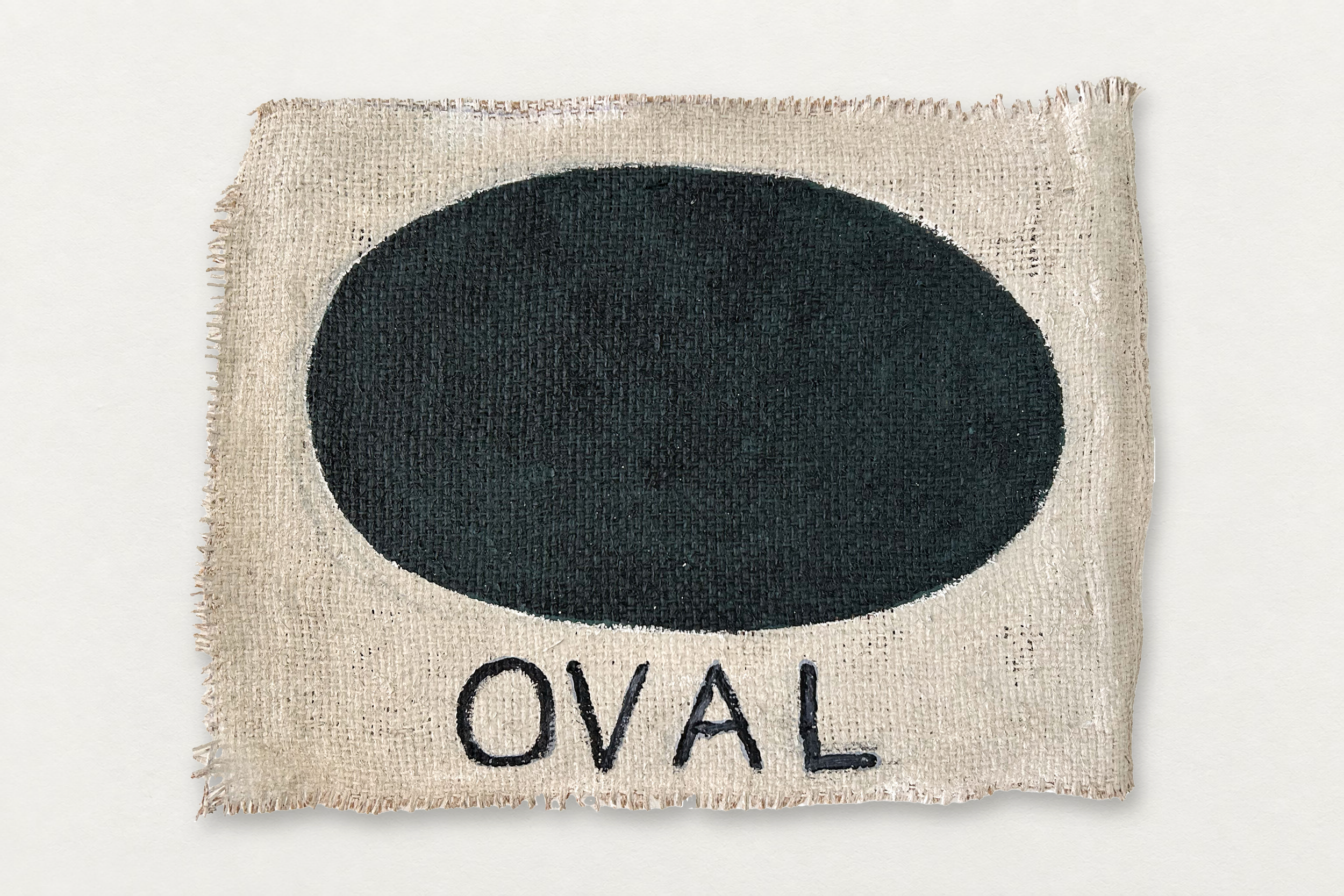Jesse Hickman
  My Left Foot , 2026
   Paint on Burlap
  12 by 16 inches
  $400  