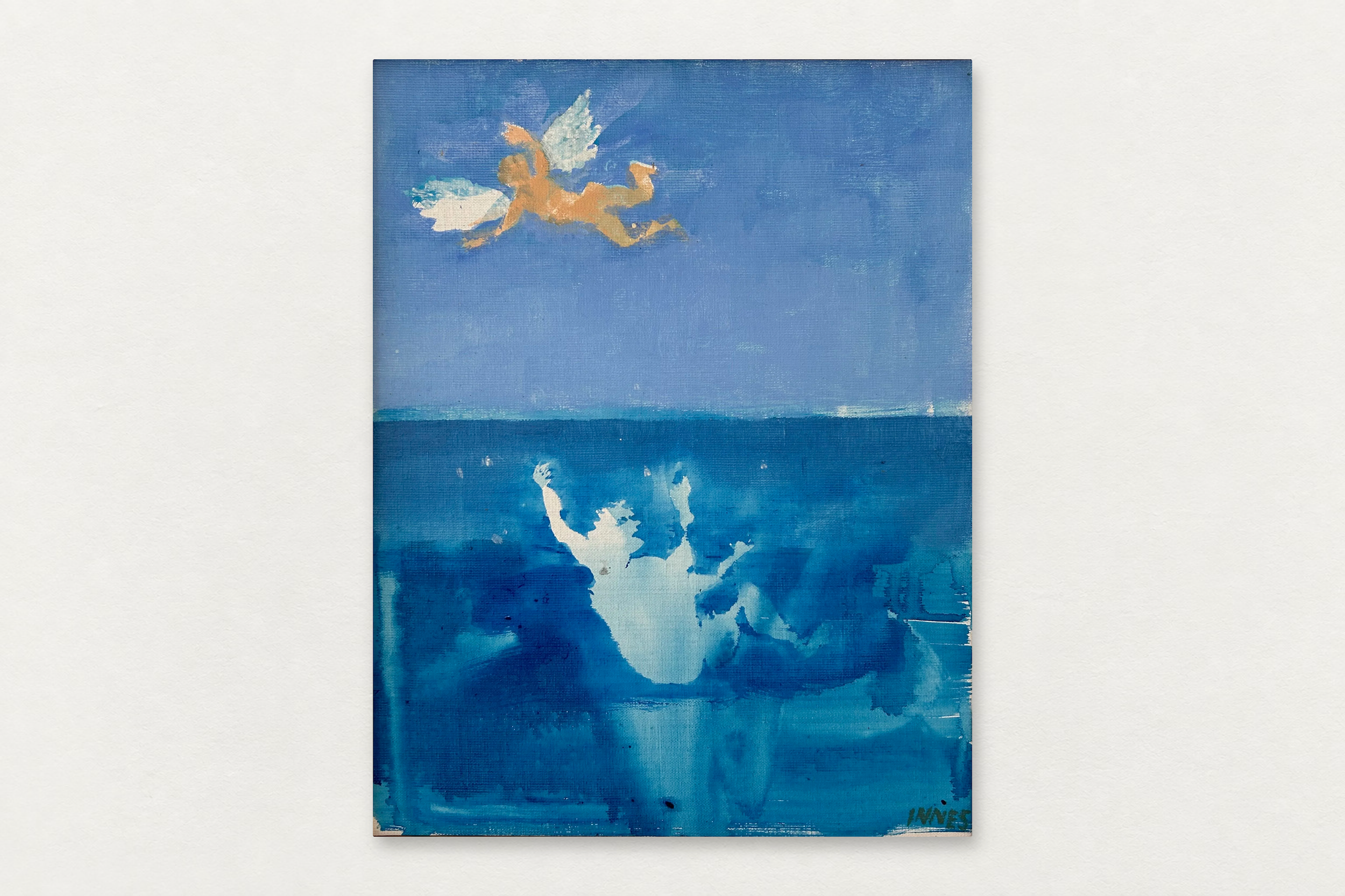 Sarah Innes
  Icarus 
   Oil on canvas in artist's frame
  14 by 11 inches
  $1200  