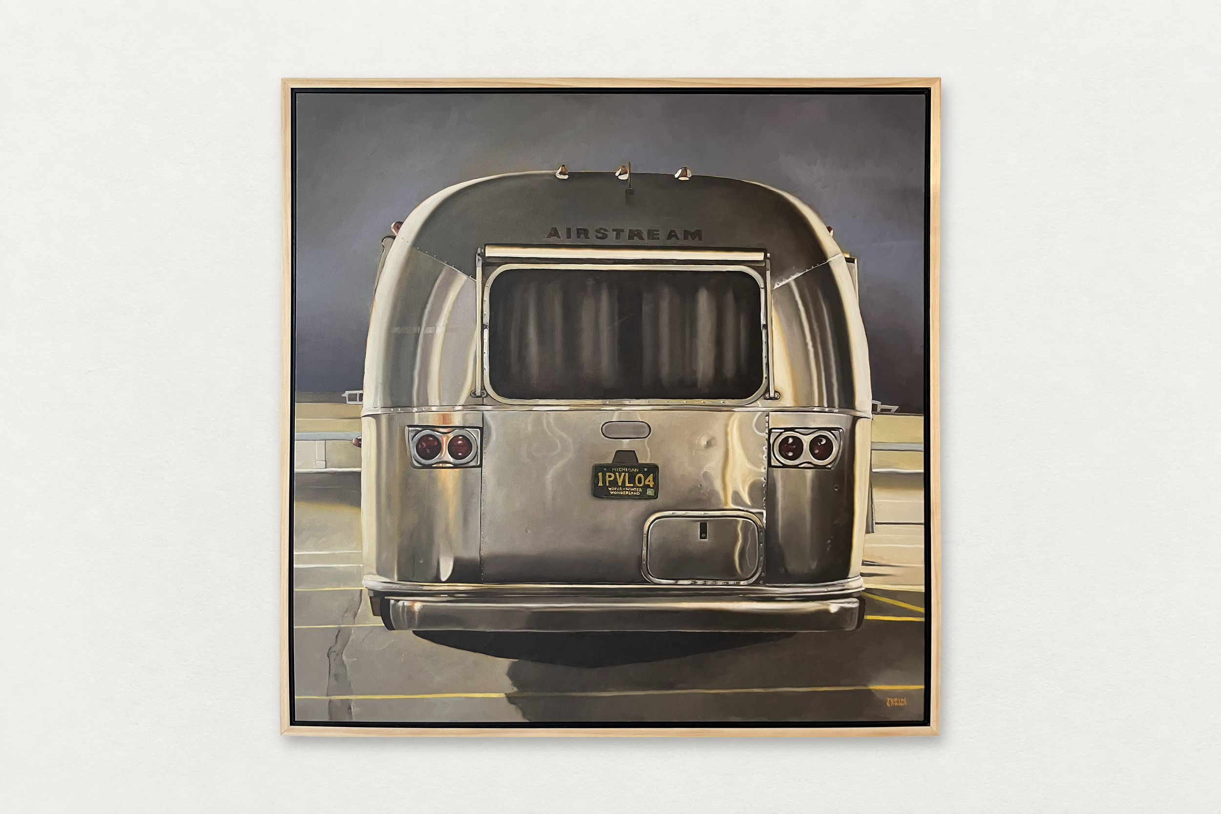 Tobin Sprout
  Airstream , 2025
   Oil on canvas in artist's frame
  36 by 36 inches
  $16,500  