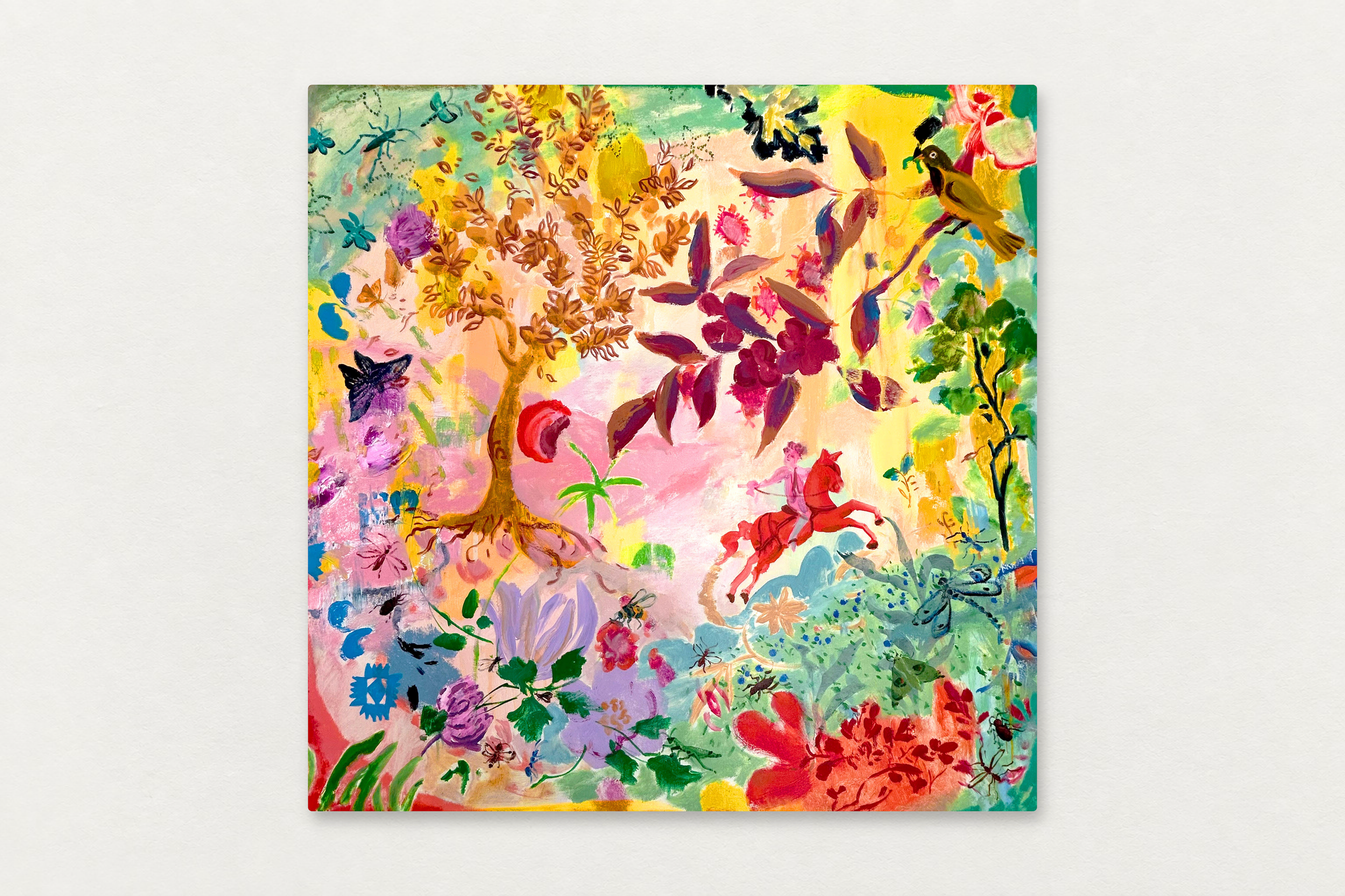 Melanie Parke
  Blue Ants Take Me There , 2026
   Oil on canvas
  36 by 36 inches
  $5800  