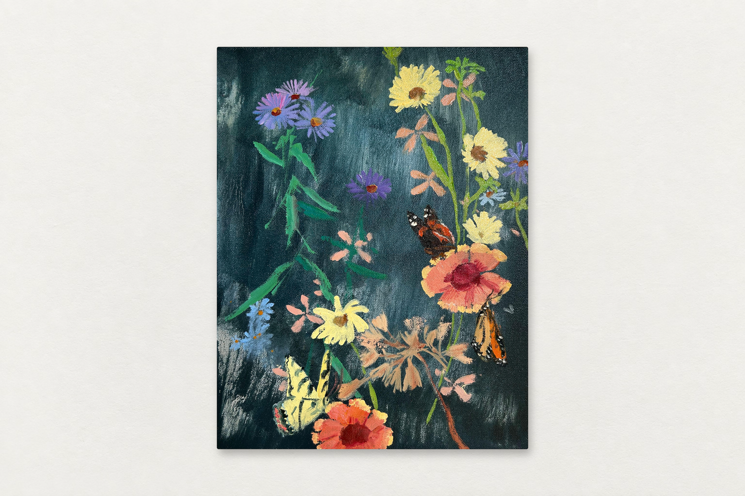 Melanie Parke
  Aster Tiger , 2026
   Oil on canvas
  14 by 11 inches
  $1200  
