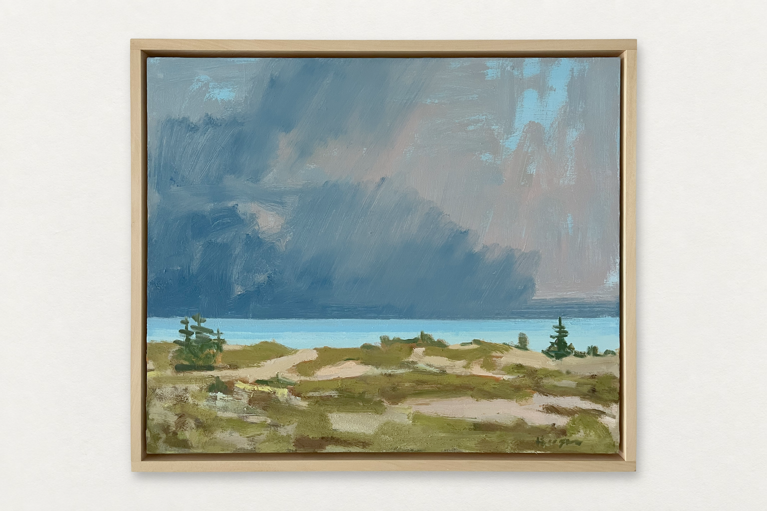 Richard Kooyman
  Storm Over the Big Lake , 2026
   Oil on canvas in artist's frame
  20 by 24 inches
  $3400  
