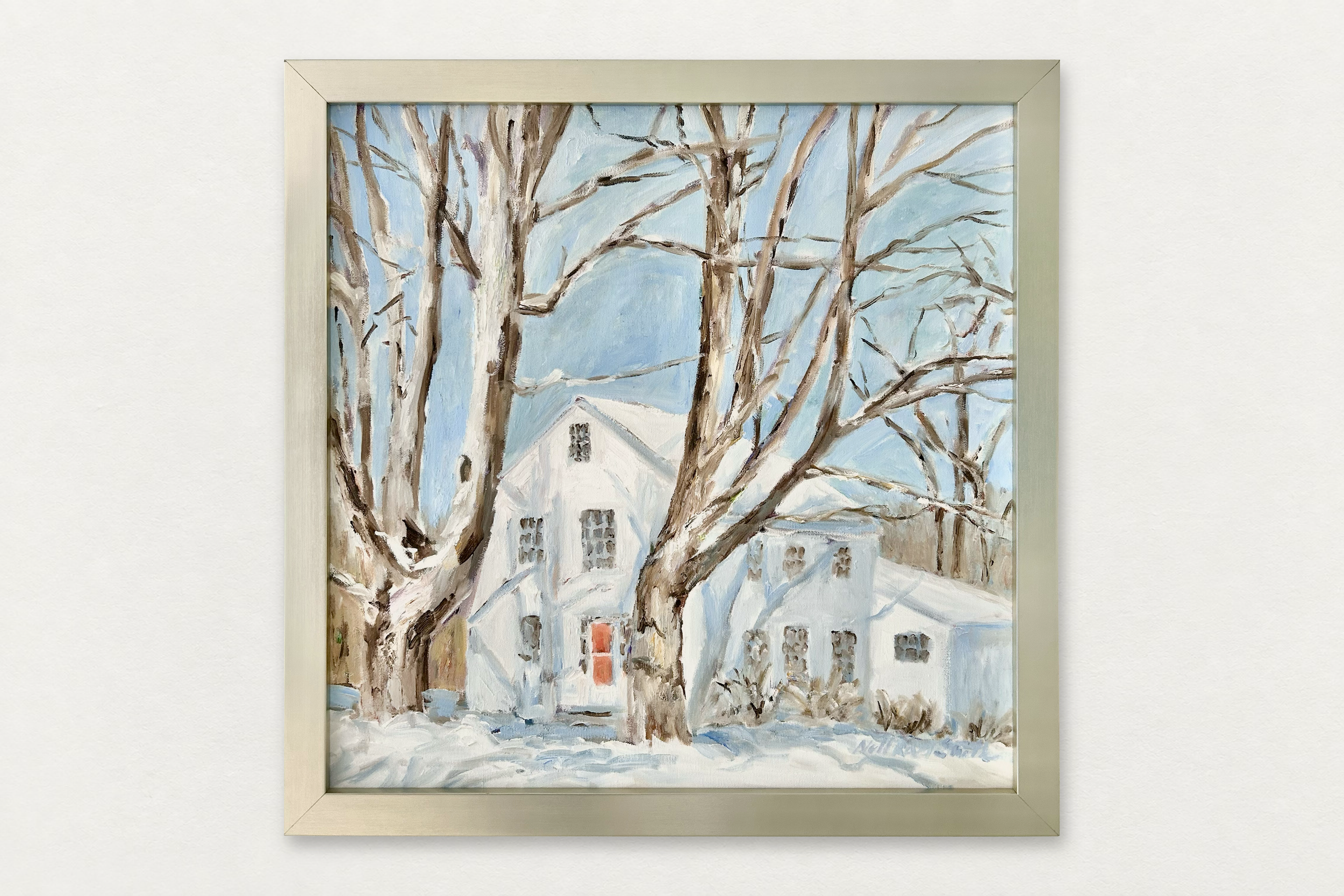 Nell Revel Smith
  Marketplace , 2026
   Oil on canvas
  22 by 22 inches
  $2950  