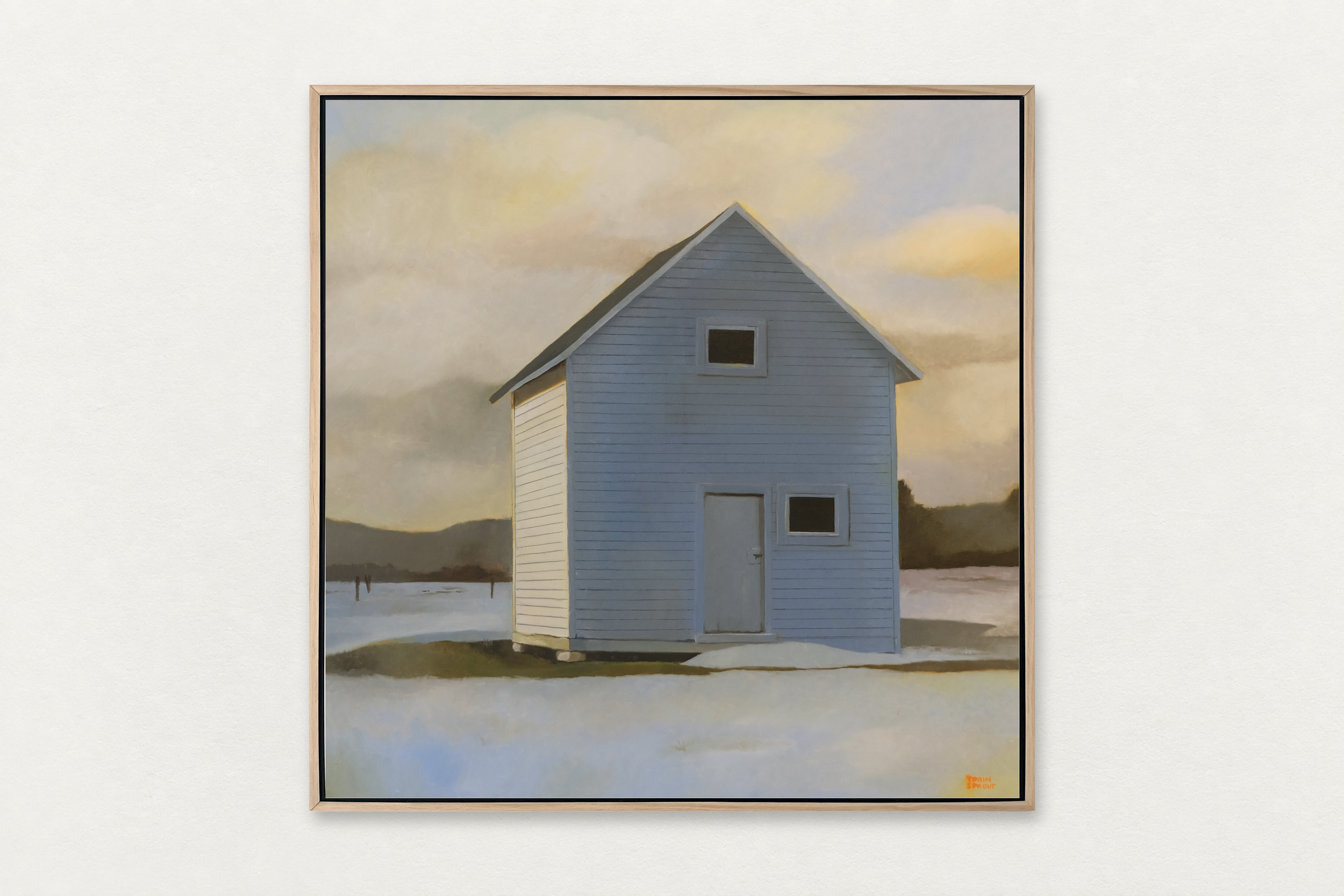 Tobin Sprout
  Barn , 2025
   Oil on canvas in artist's frame
  30 by 30 inches
  $12,500  