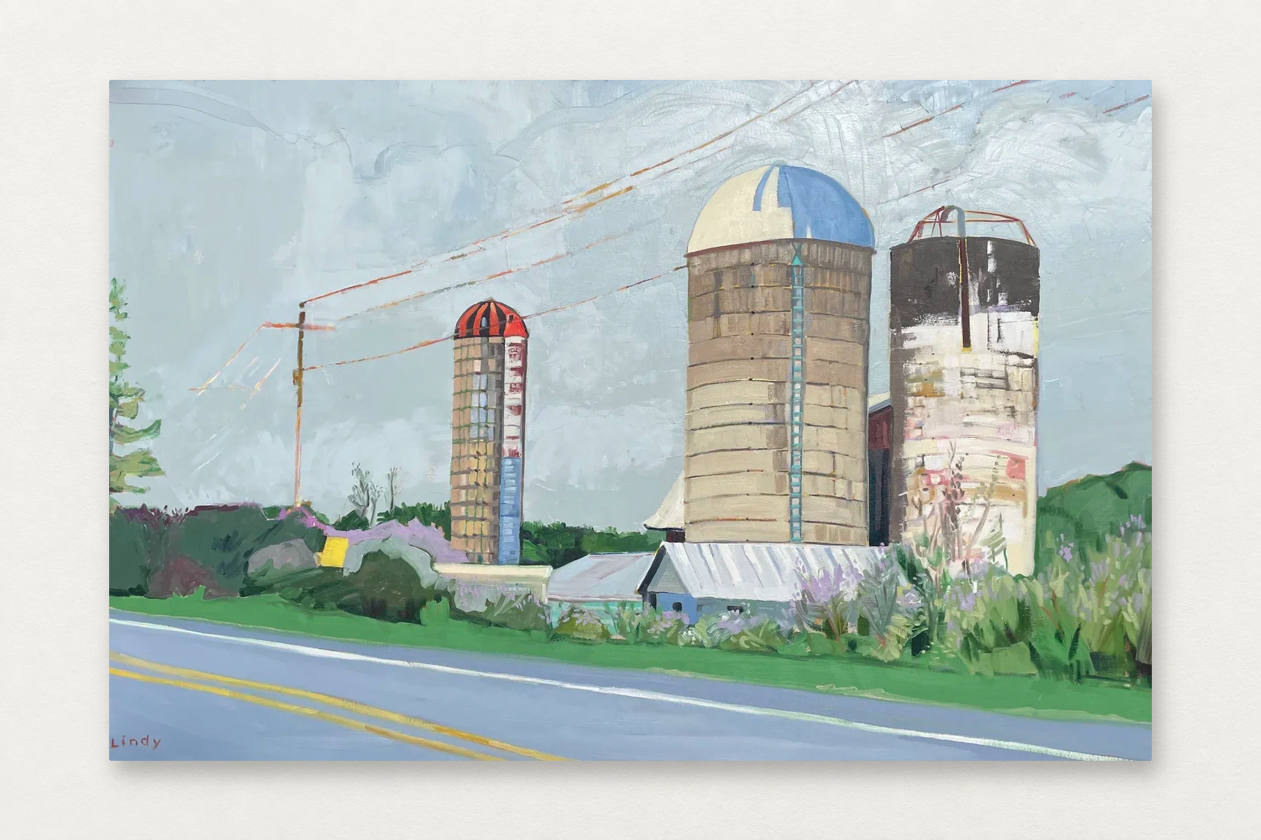 Lindy Bishop
  Lilacs In Leelanau , 2025
   Oil on canvas
  40 by 60 inches
  $3800  