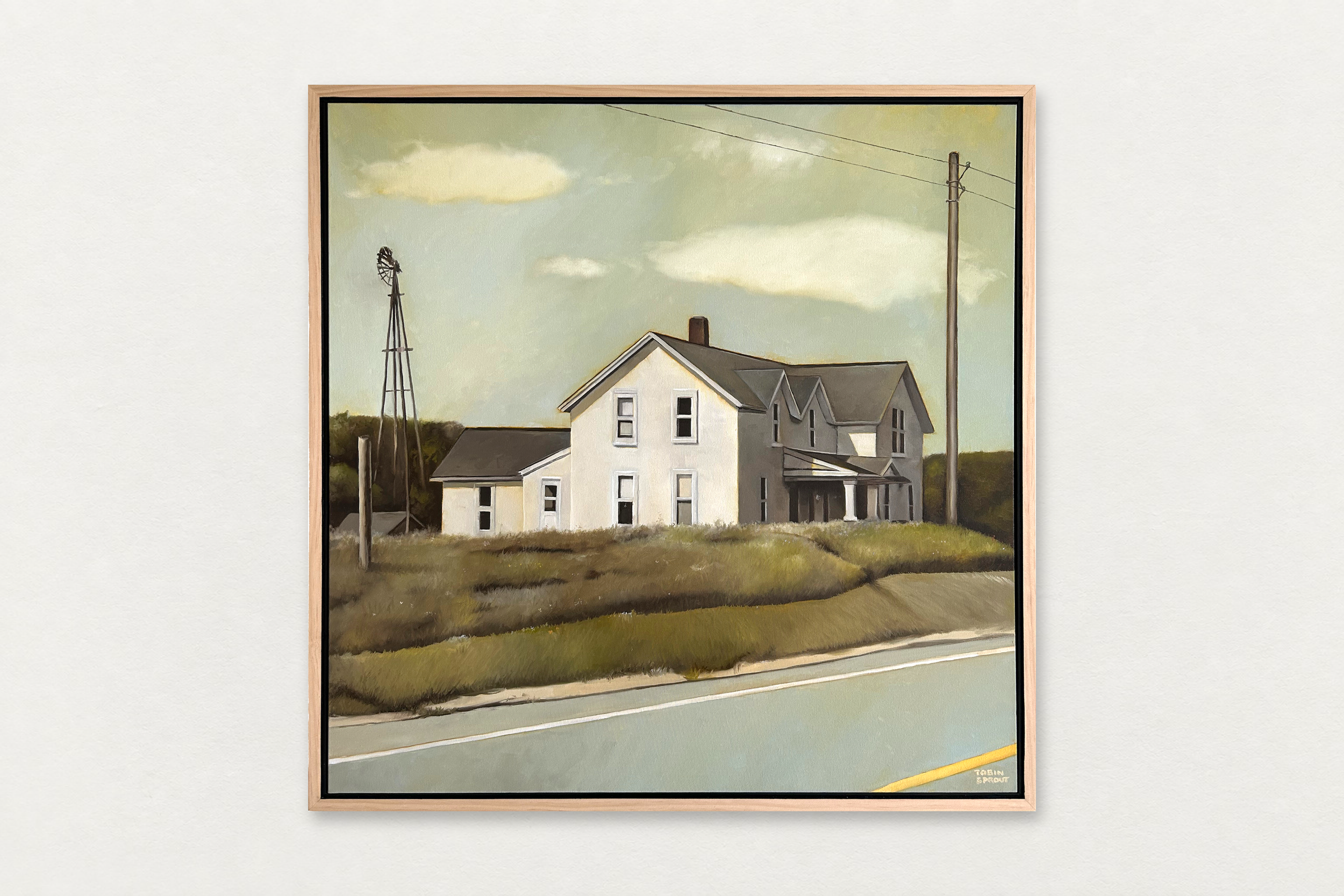Tobin Sprout
  House on 72 , 2025
   Oil on canvas in artist's frame
  30 by 30 inches
  $11,500  