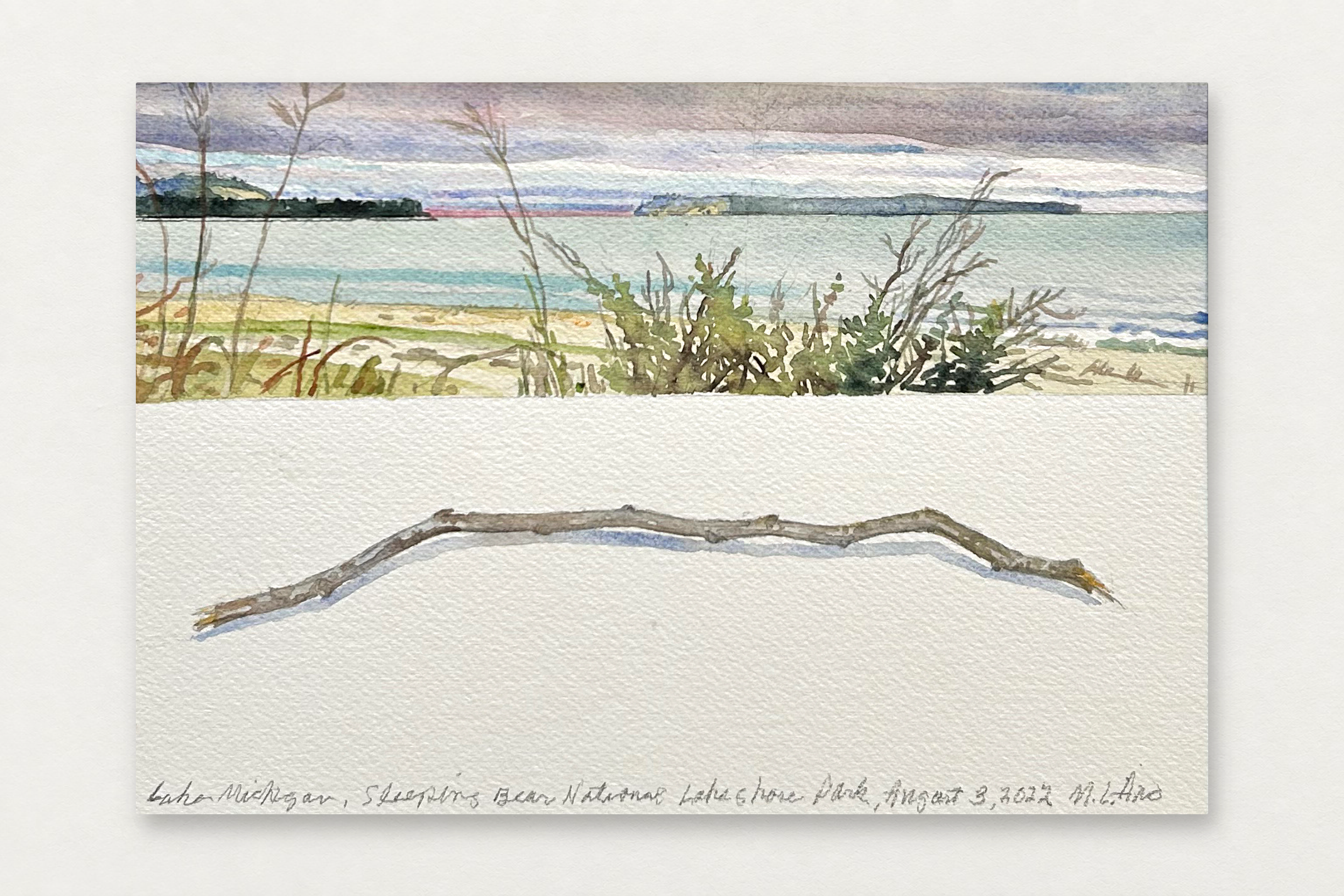 Mary Aro
  Lake Michigan 
   Watercolor (Matted and Unframed)
  7 by 10.25 inches
  $700  
