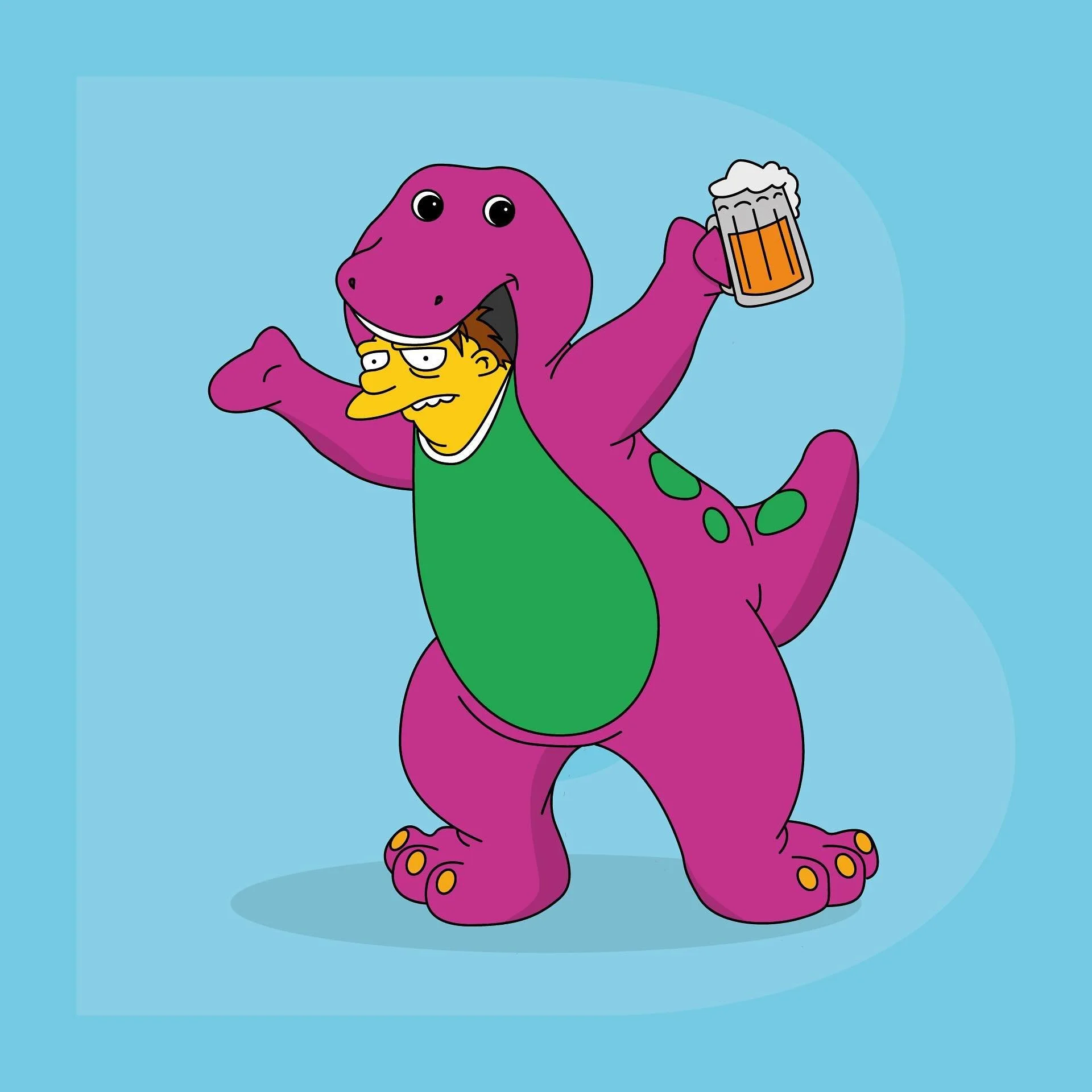 Barney x Barney 🍺
&bull;
Now who should I do for the letter C?