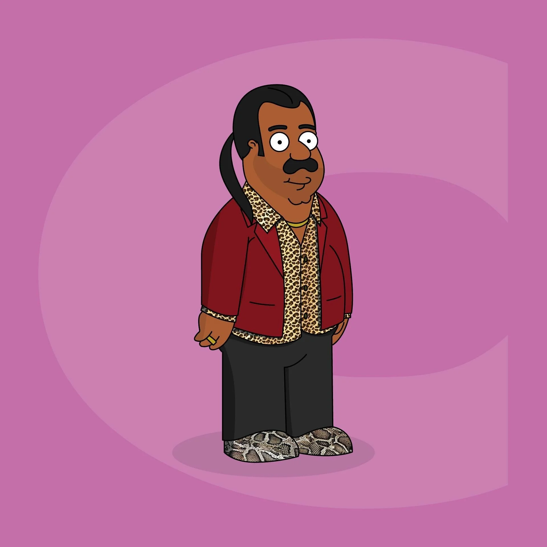 C is for @chabuddyg aka The Brown Cassanova aka The Off White Bruce Forsyth aka The Mayor of Hounslow aka Alan Brown Sugar aka Bombay Beckz. 🕶️ @asimc 
&bull;
Now, who do I draw for D?!