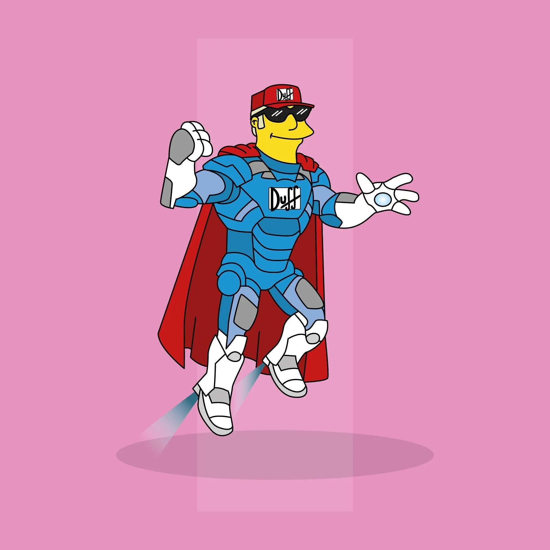 I is for Ironman 🍻
&bull;
Two superheroes crossing over 🦸🏻&zwj;♂️ What are we thinking for J?!