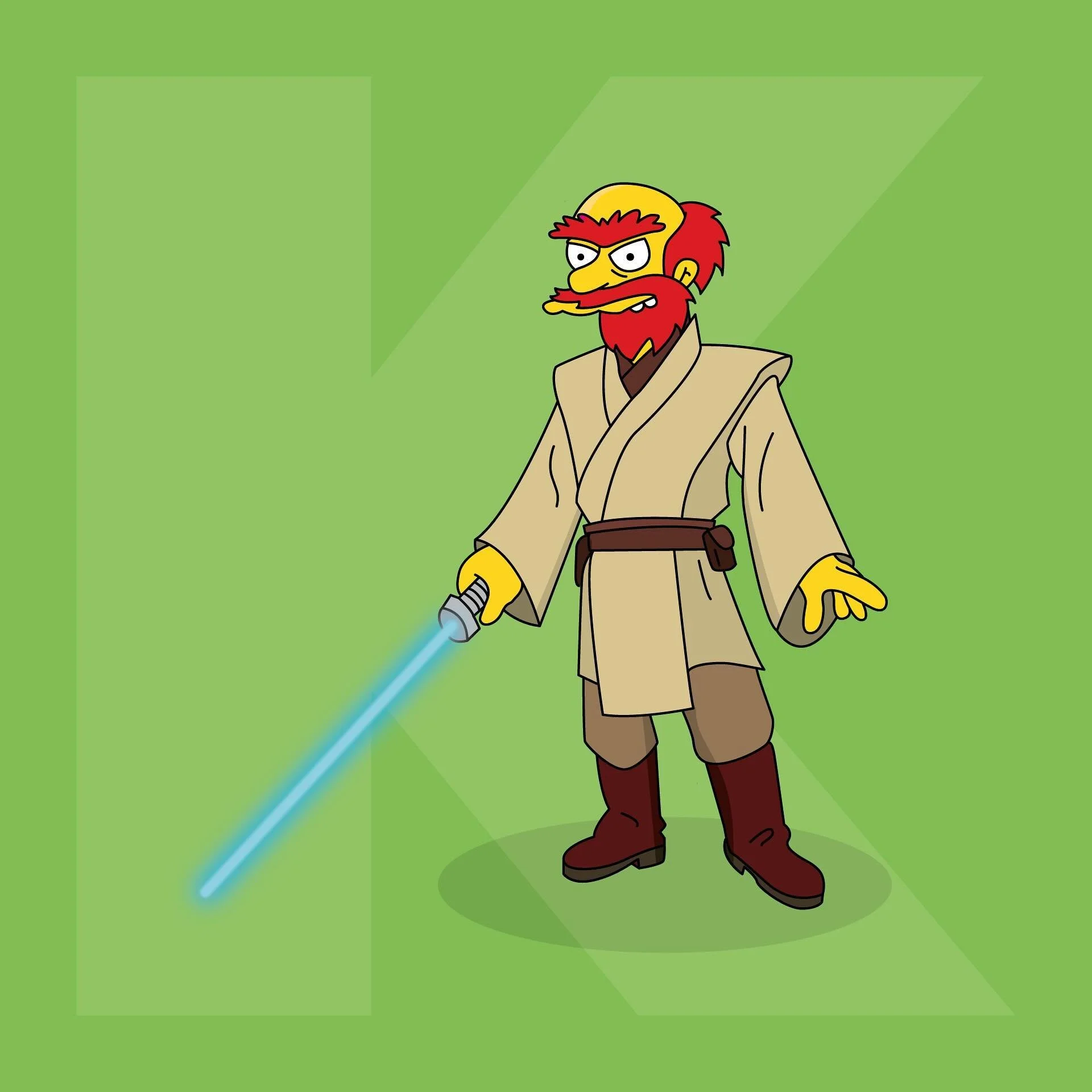 K is for Kenobi (Obi-Wan) 🪐
&bull;
Took me a while to think of this one but love the end result! Who are we thinking for L?! 👊🏼