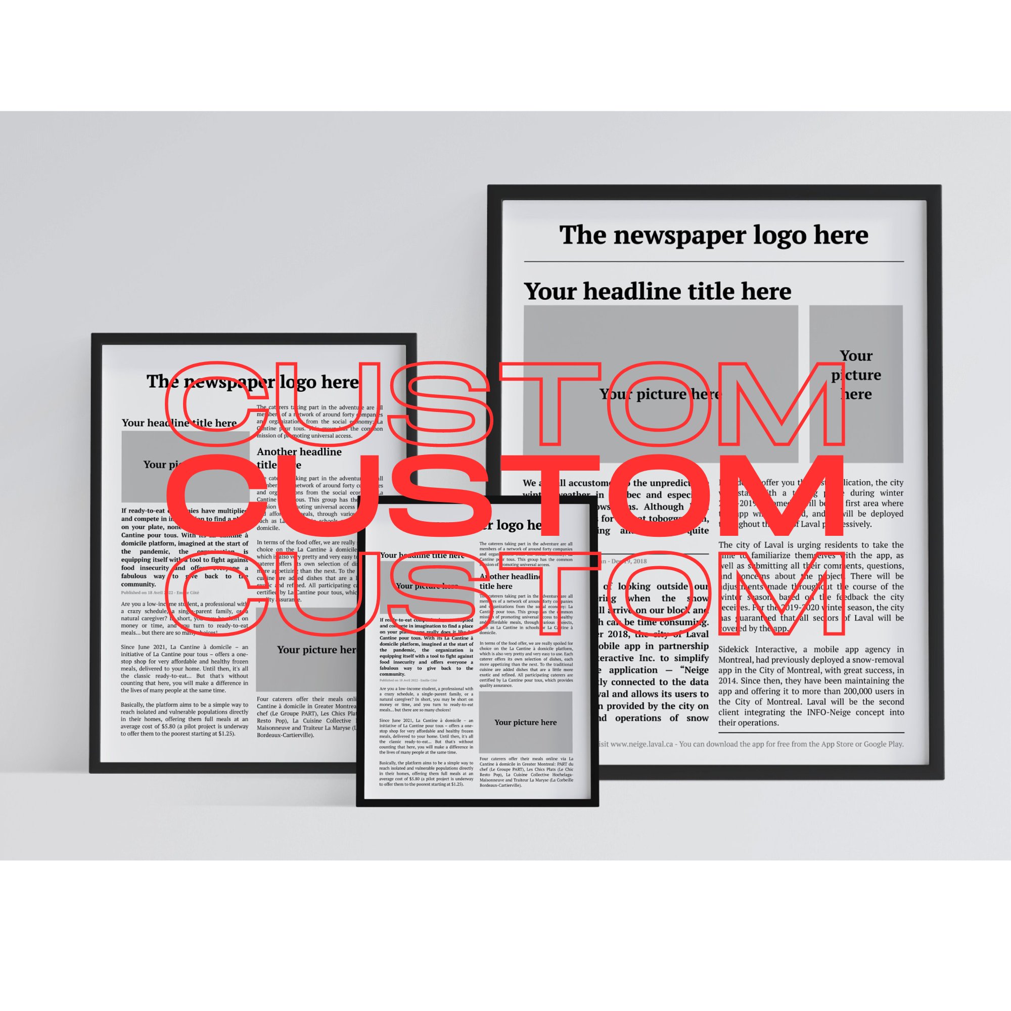 Yourframedarticle | Newspaper & magazine custom framing