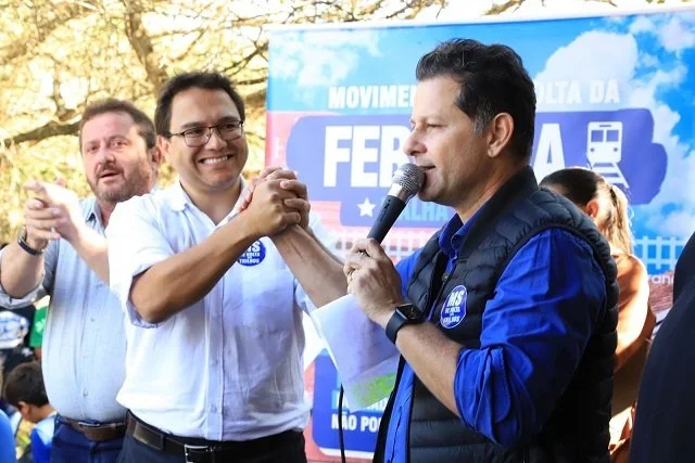 Pedrossian, Renato Câmara e lideranças de Dourados defendem ferrovia em Itahum