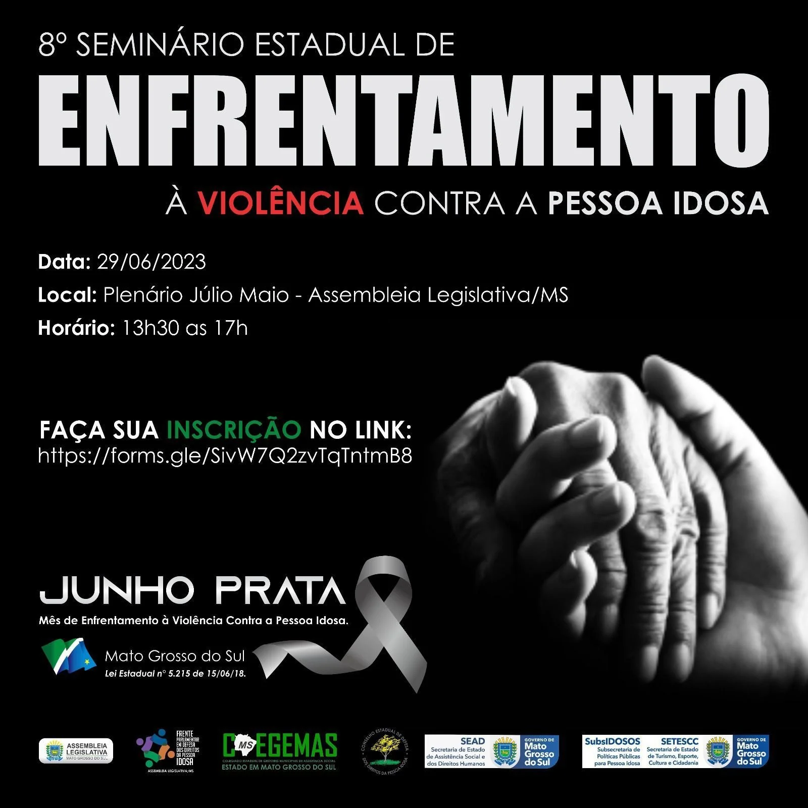 8º Seminário Estadual debate enfrentamento à violência contra idosos nesta 5ª feira na Assembleia Legislativa de MS